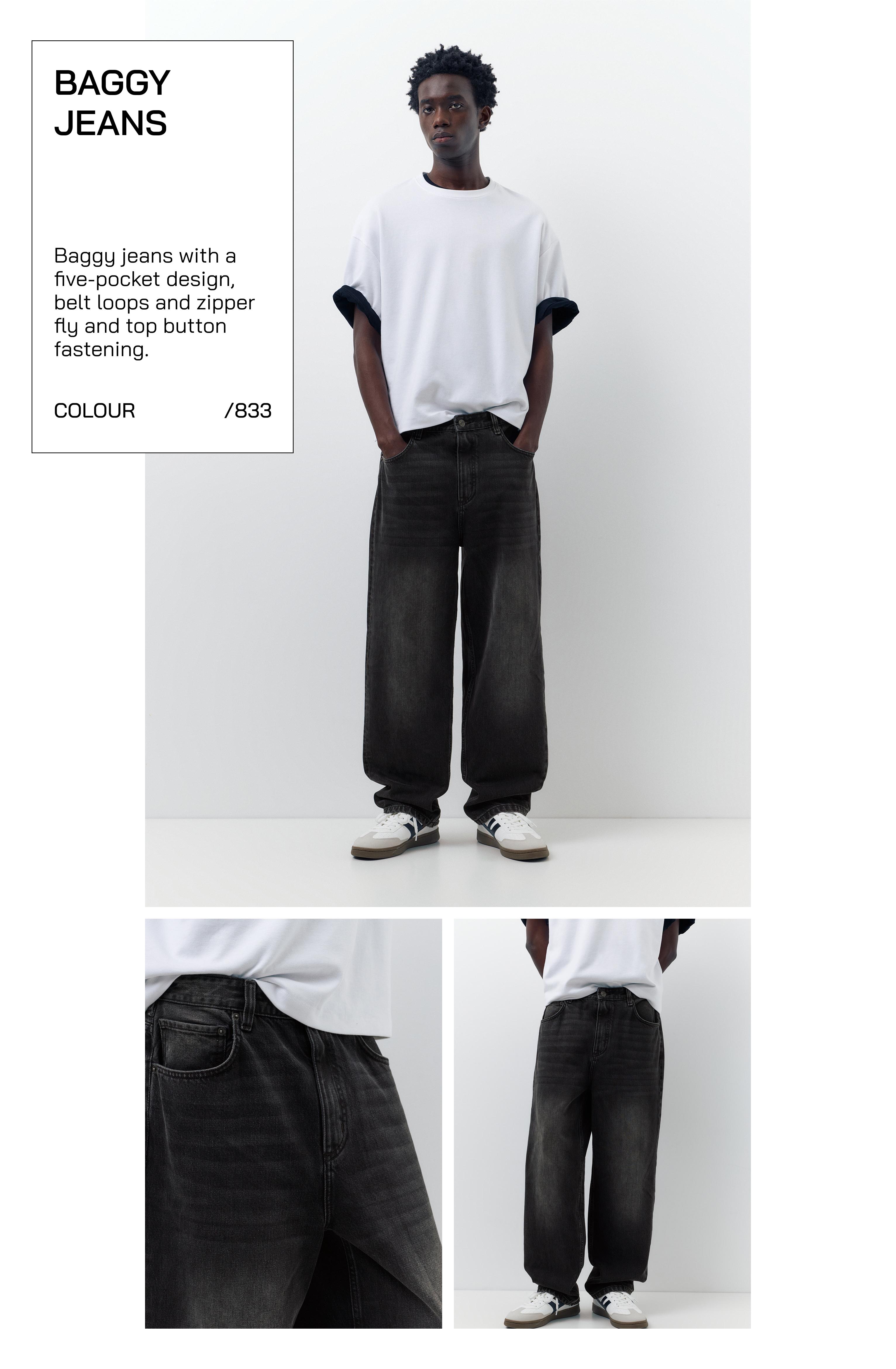 Baggy jeans — Faded black