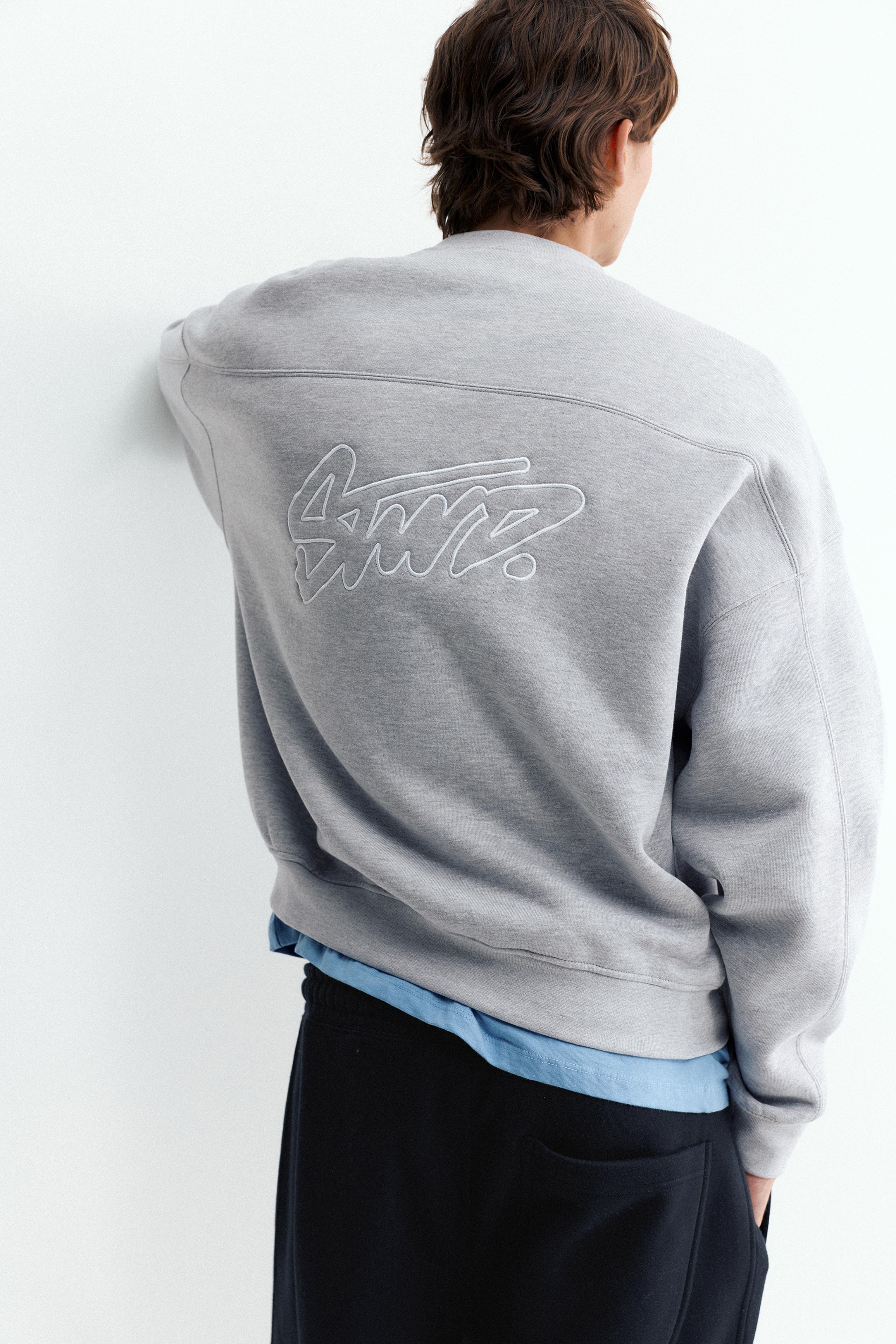 STWD boxy sweatshirt — Grey marl