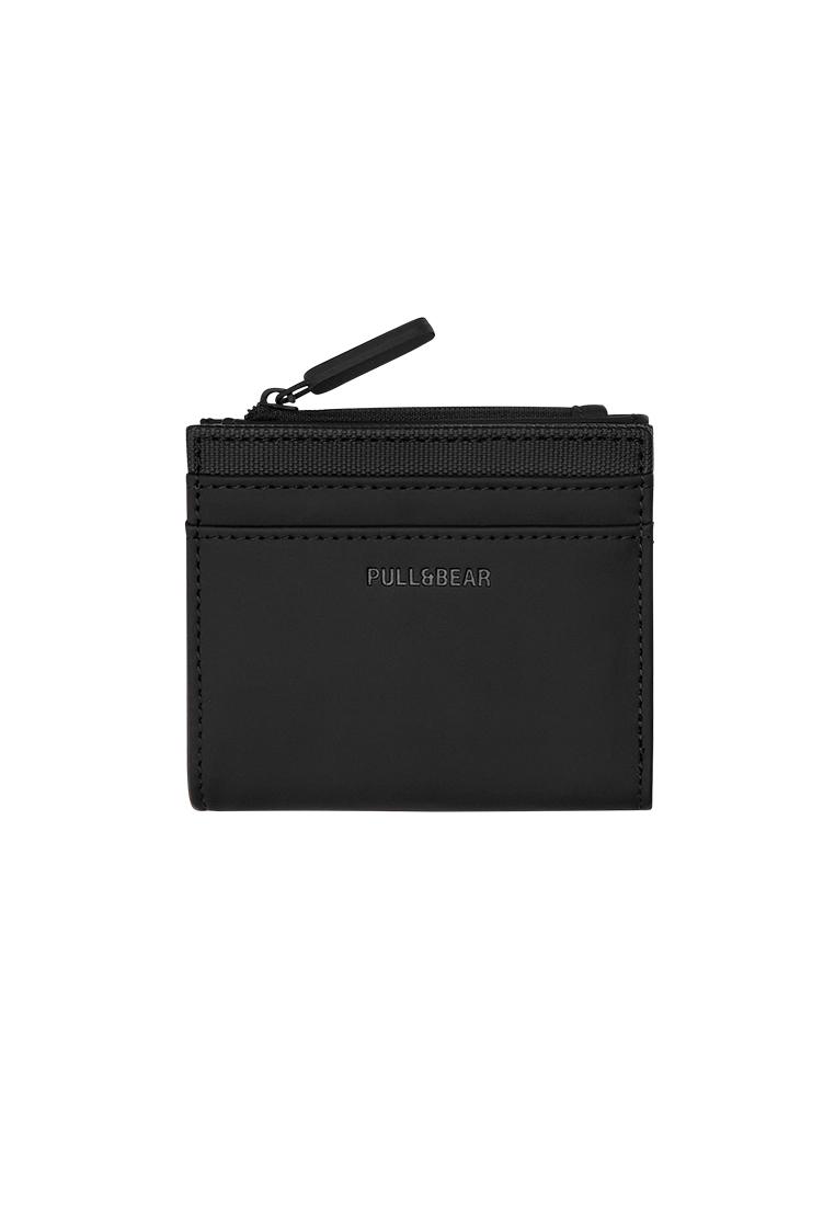 Rubberised wallet — Black