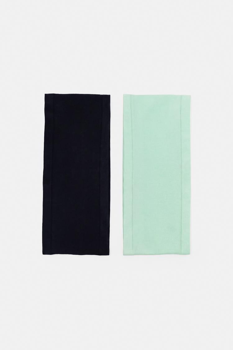 2-pack of elastic headbands — Green