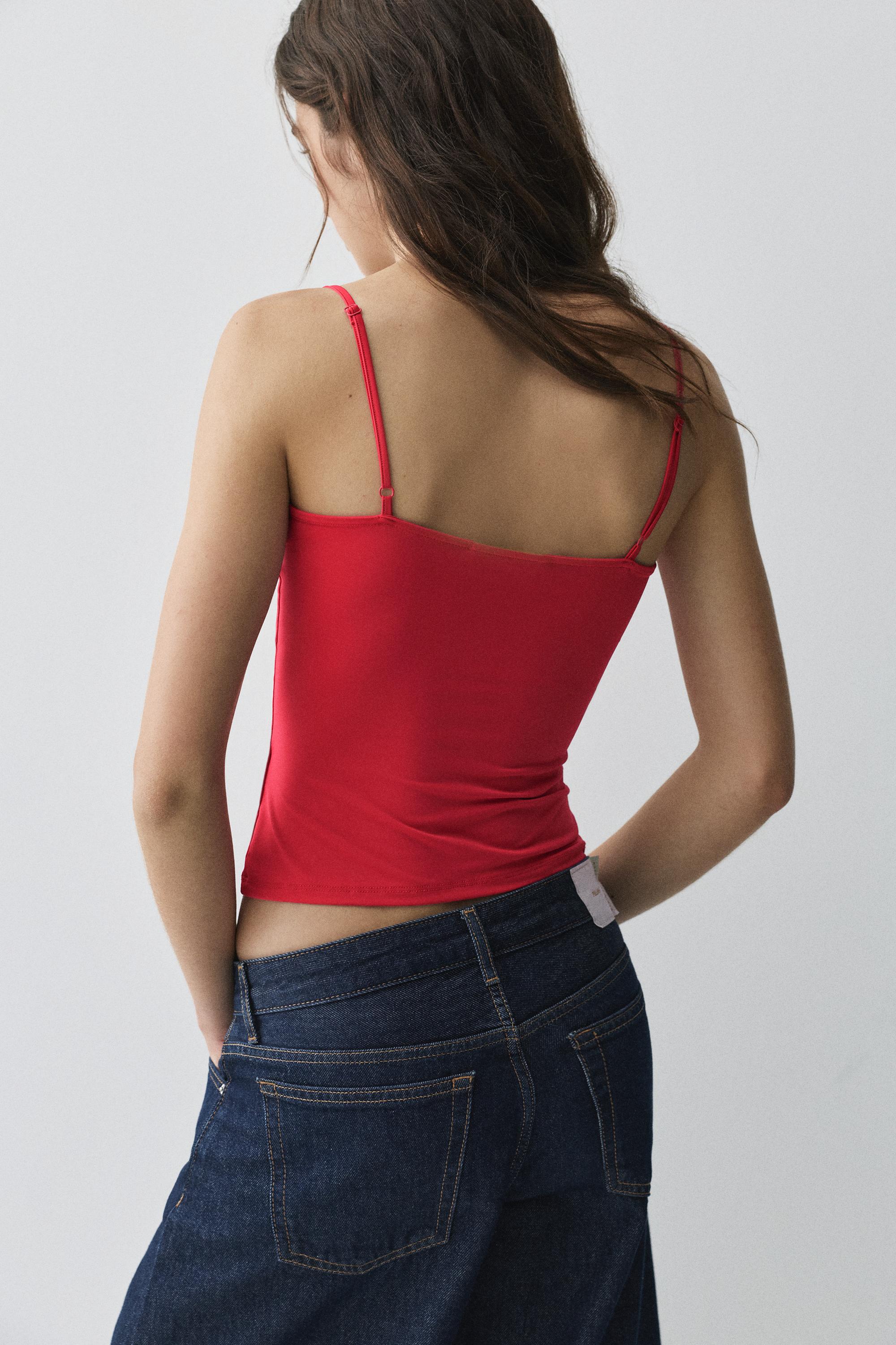 Basic top with adjustable straps — Red