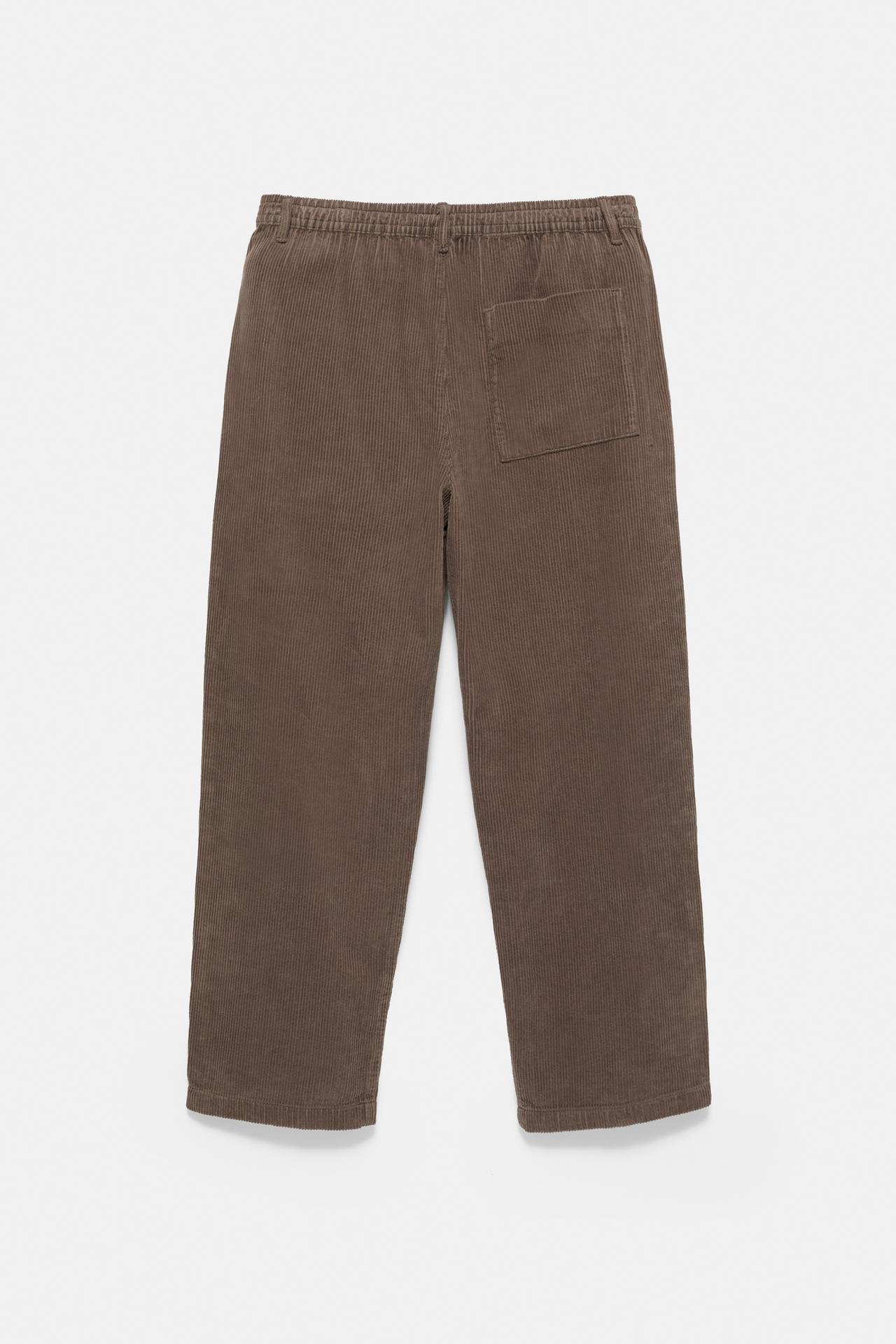 Corduroy jogger trousers — Brown