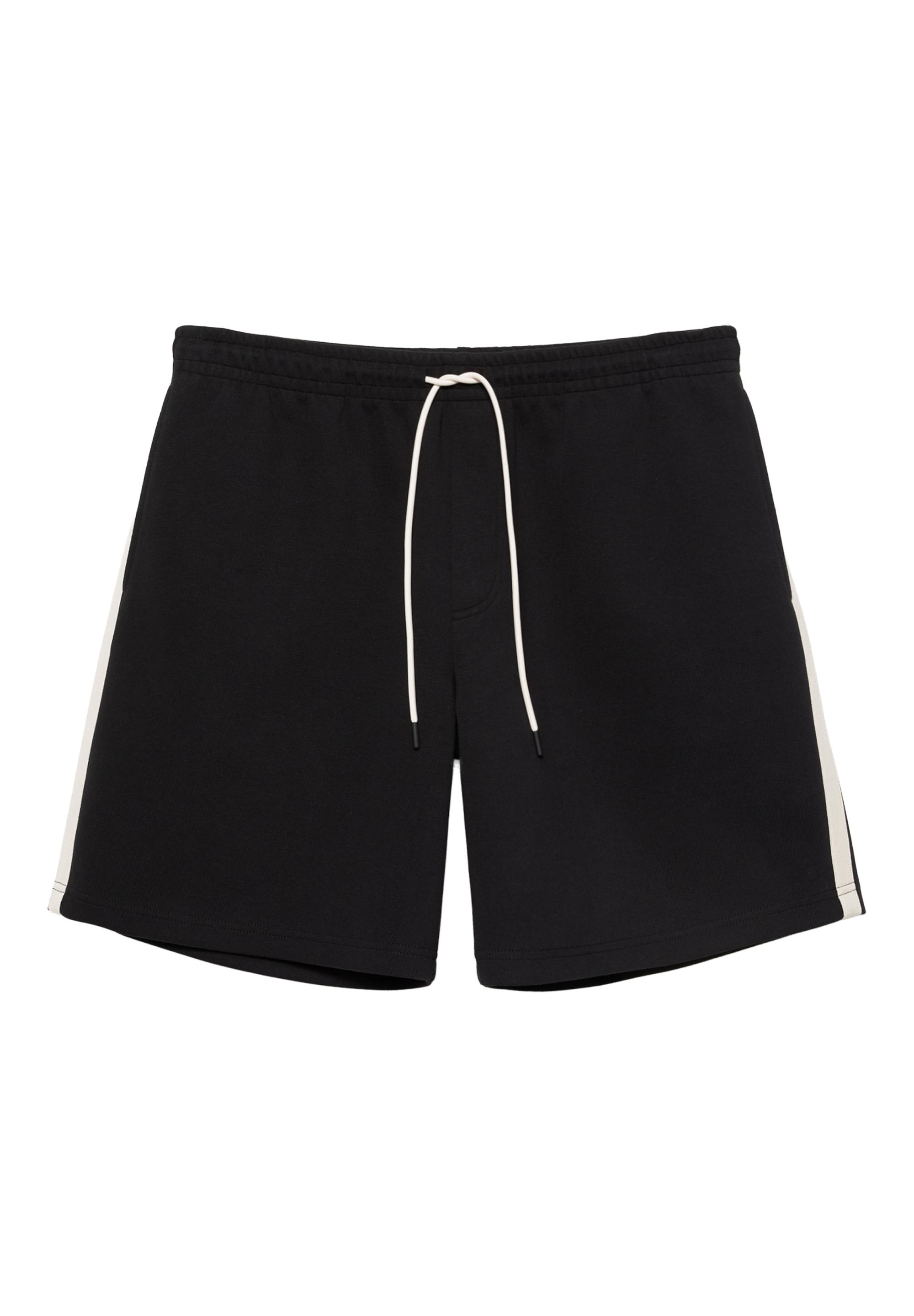 Paneled Bermuda shorts — Black