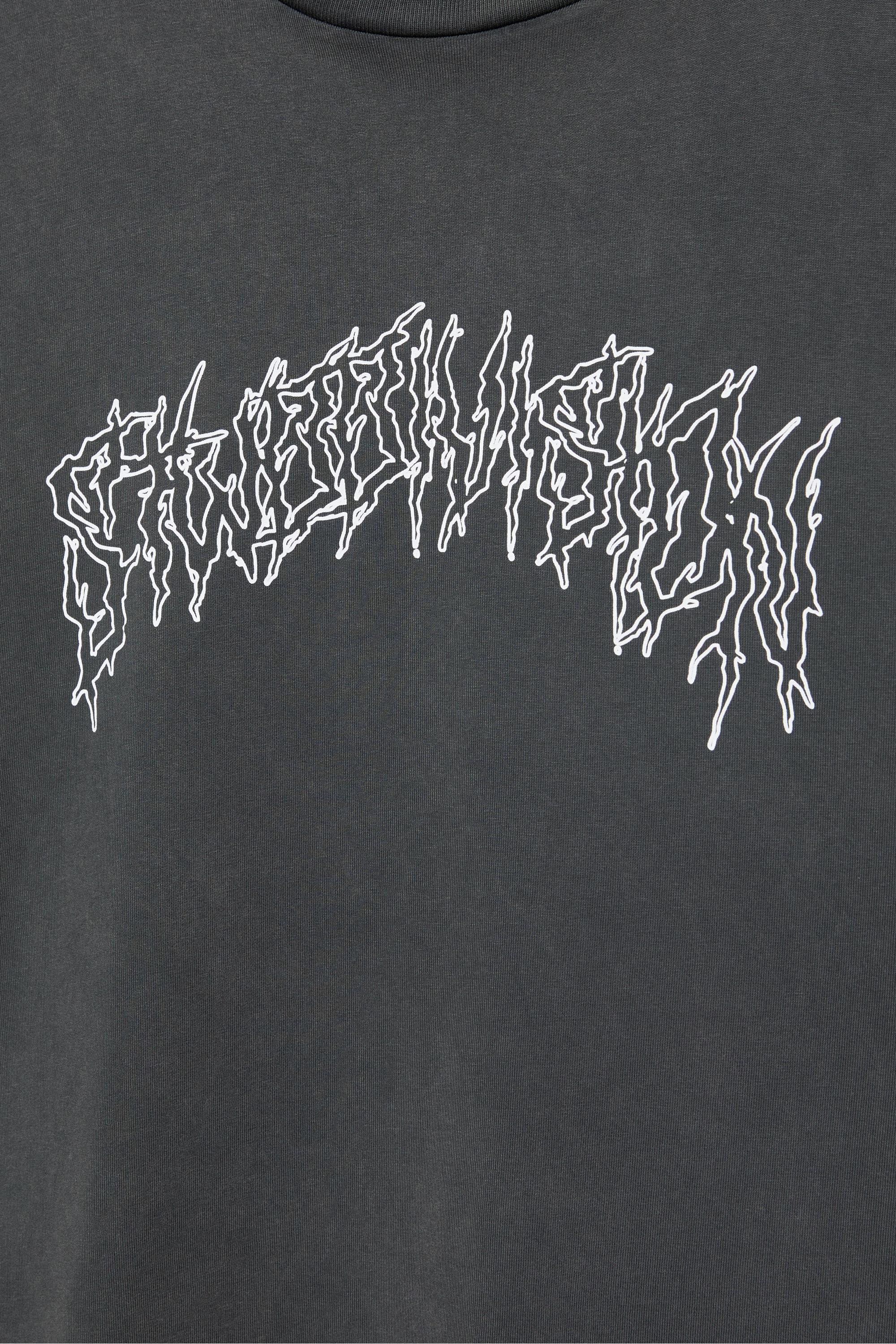 Acid wash STWD T-shirt — Black