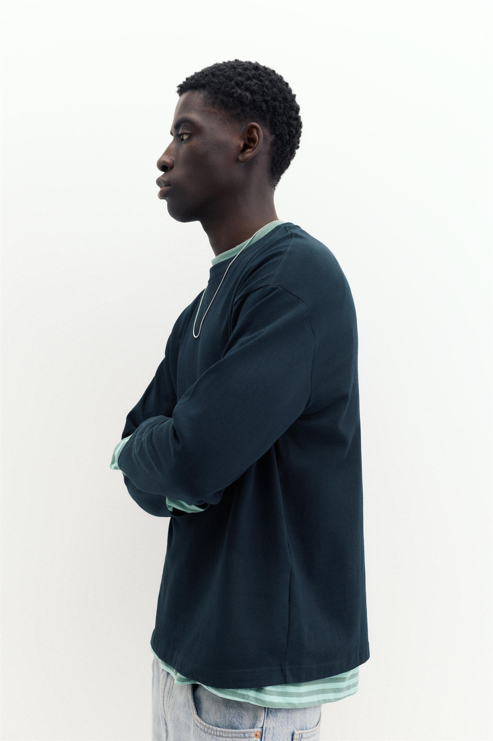 Heavy weight relaxed fit T-shirt — Navy