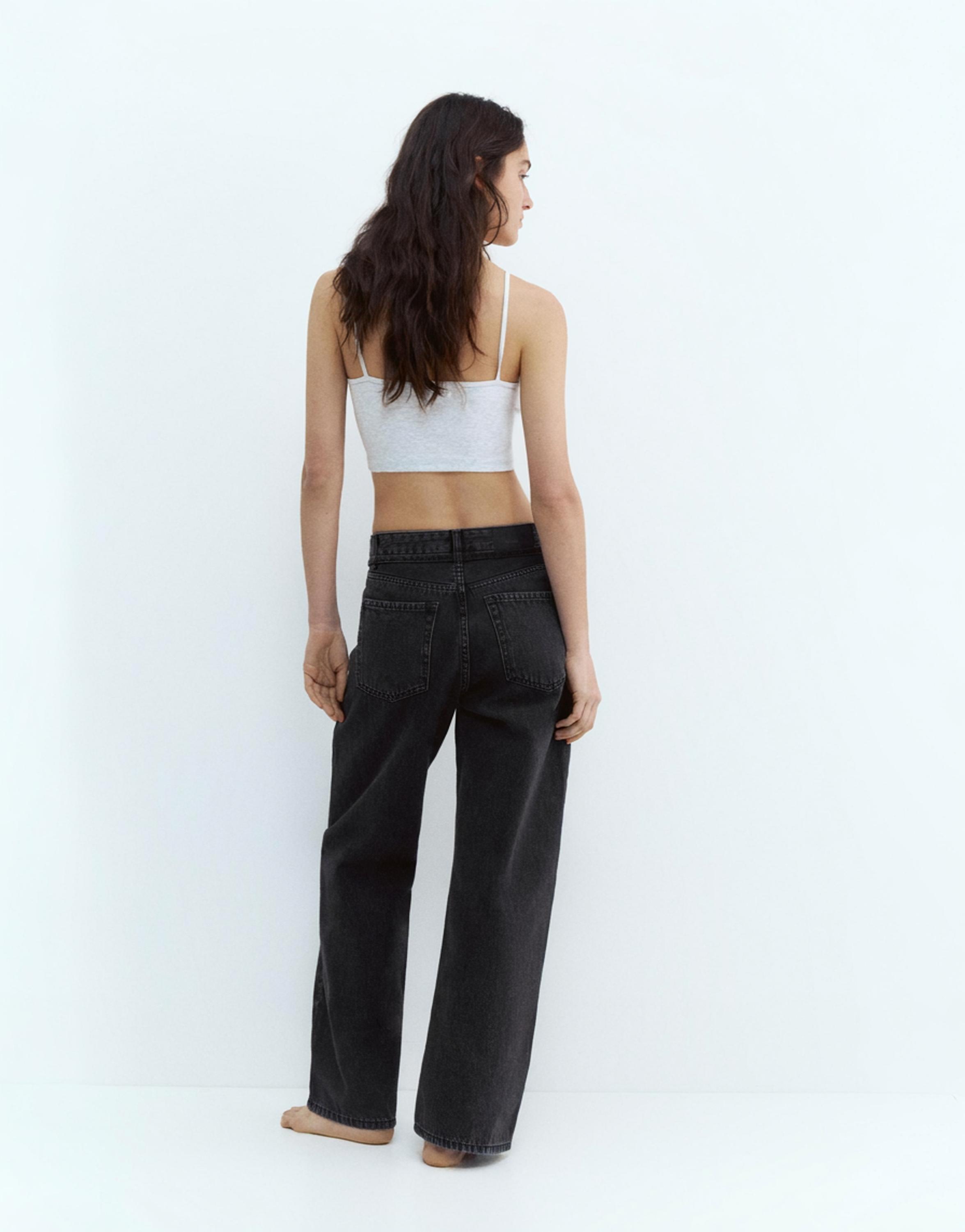 Bağcıklı baggy jean - Görsel 7