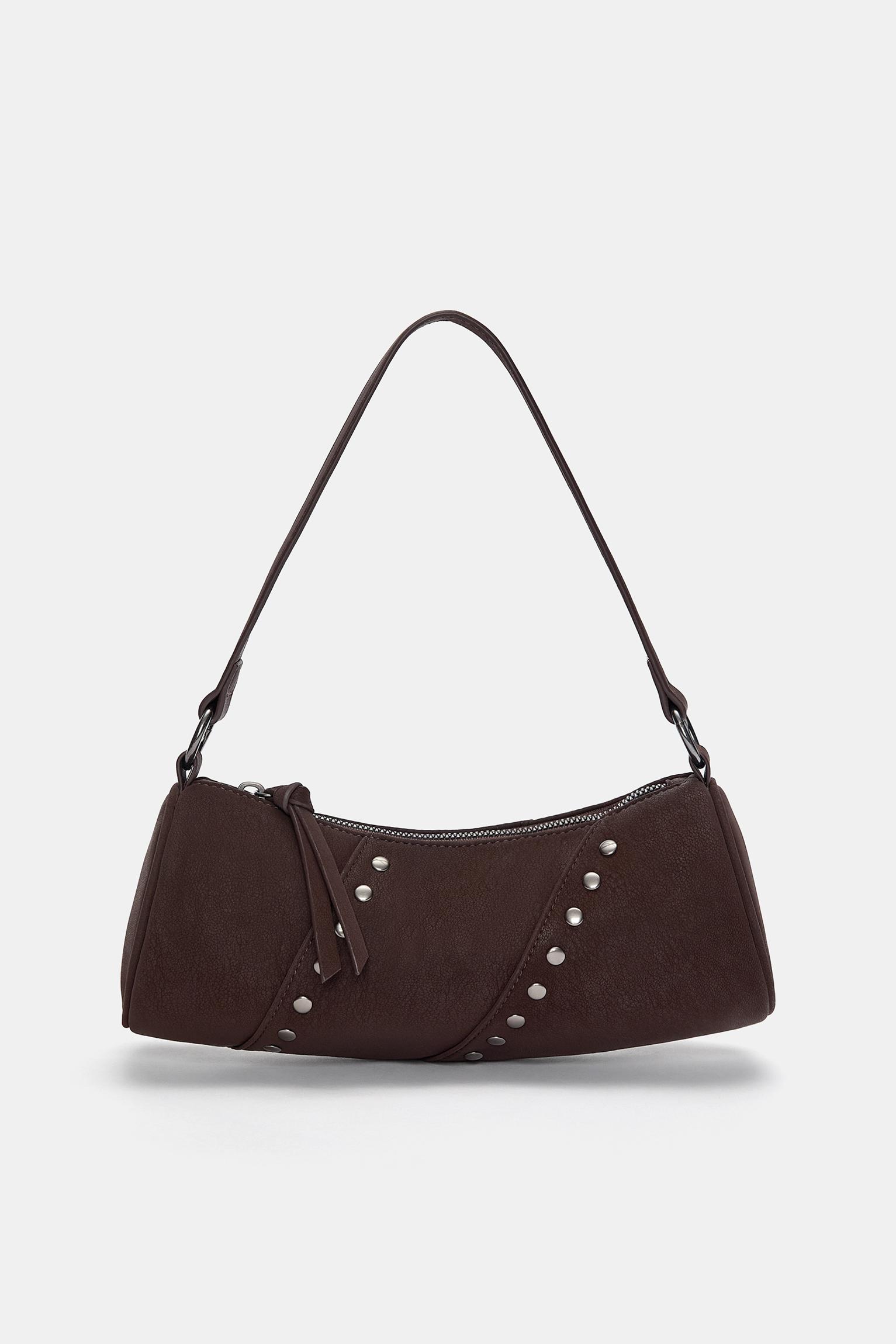 Schultertasche Mit Nieten