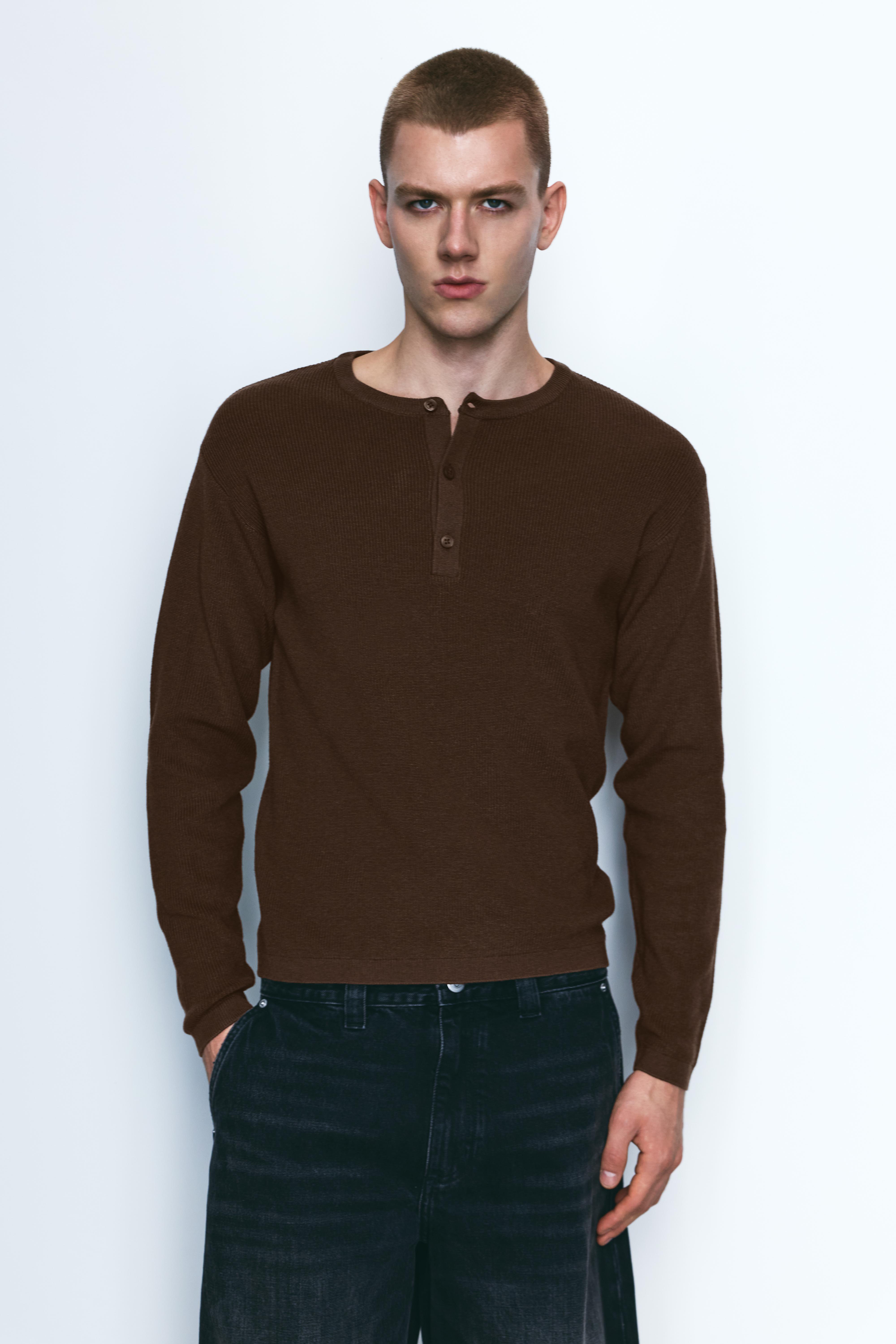 Jersey cuello henley