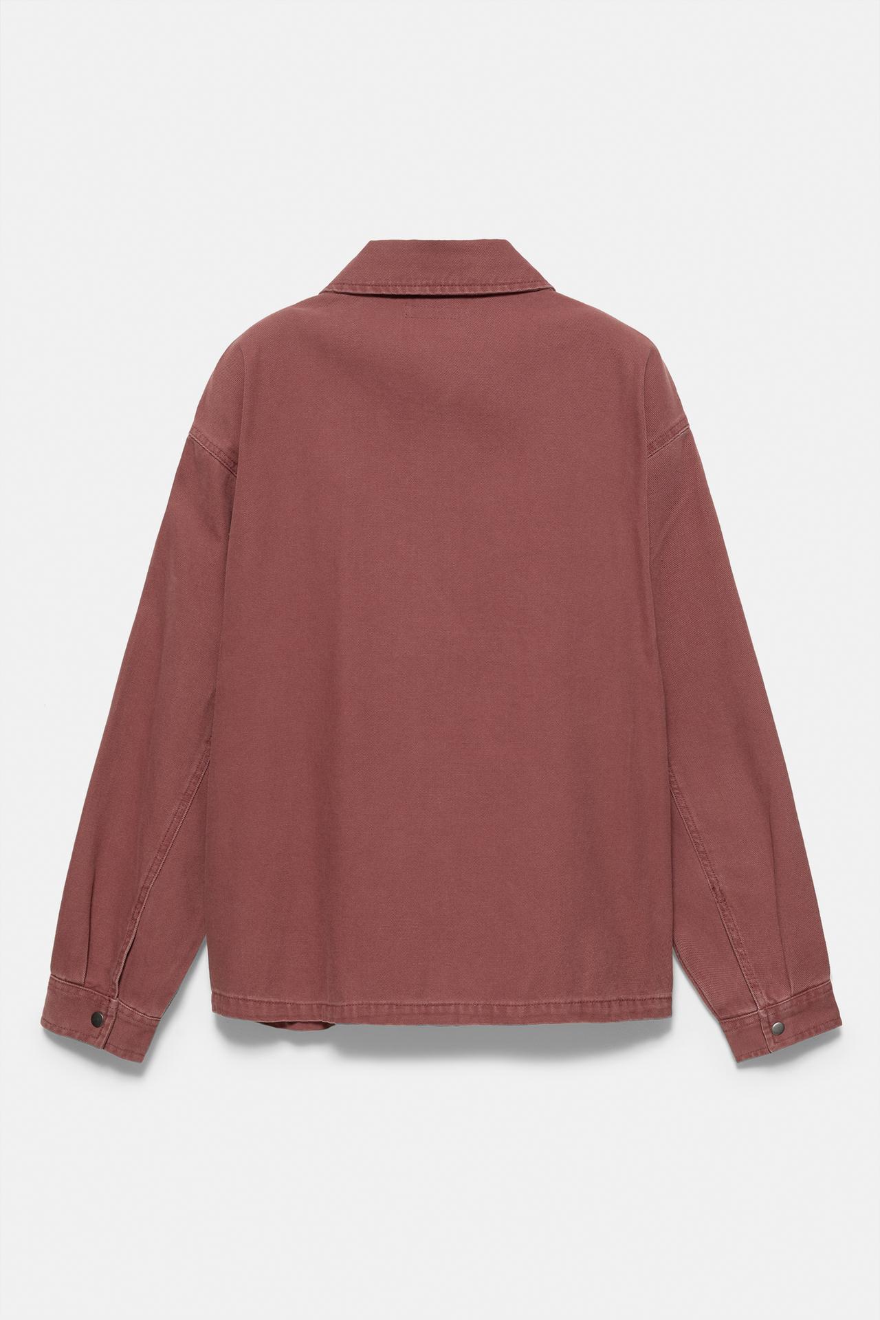 Zip overshirt — Red