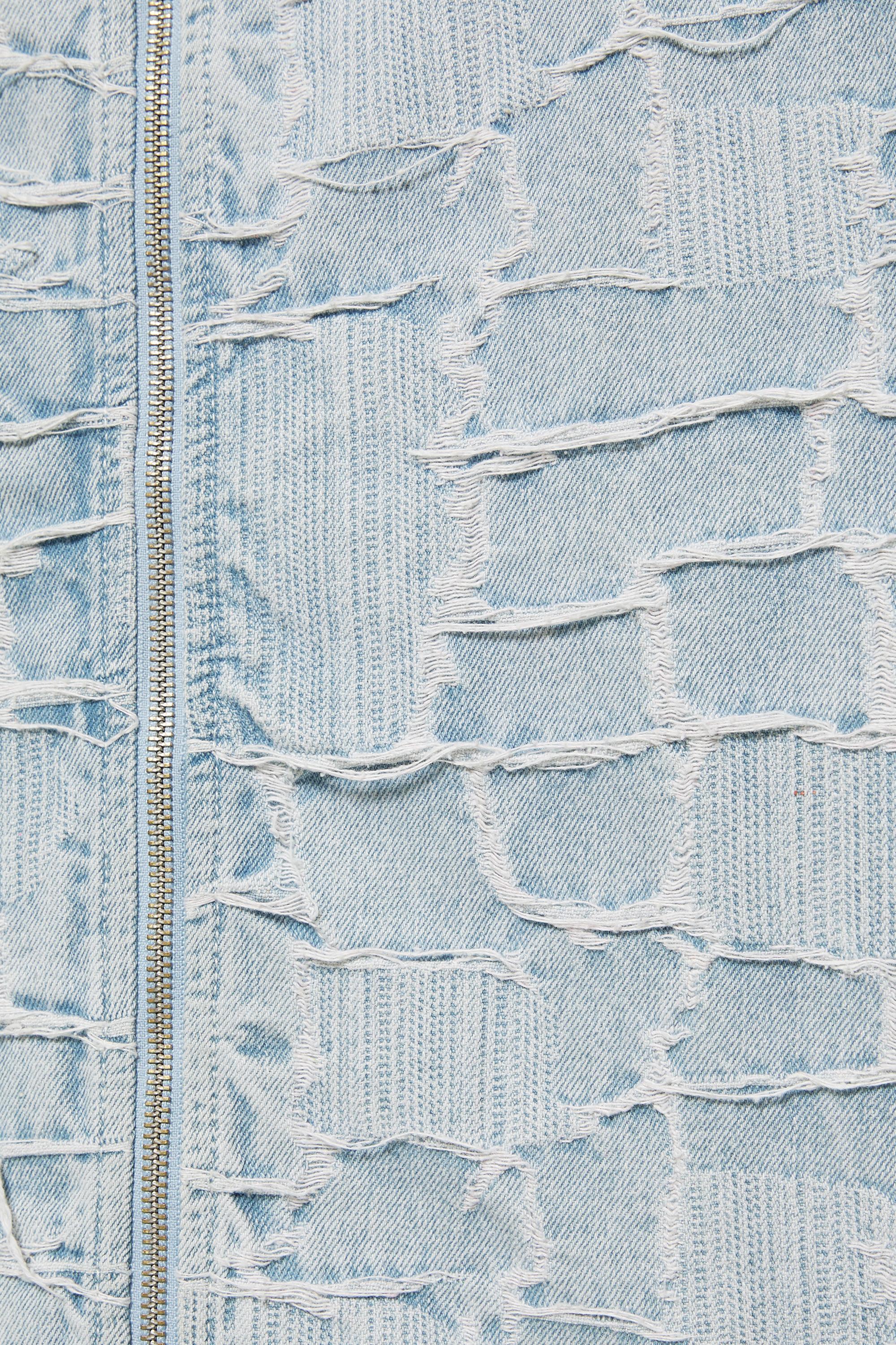 Jacquard denim shirt — Pale indigo