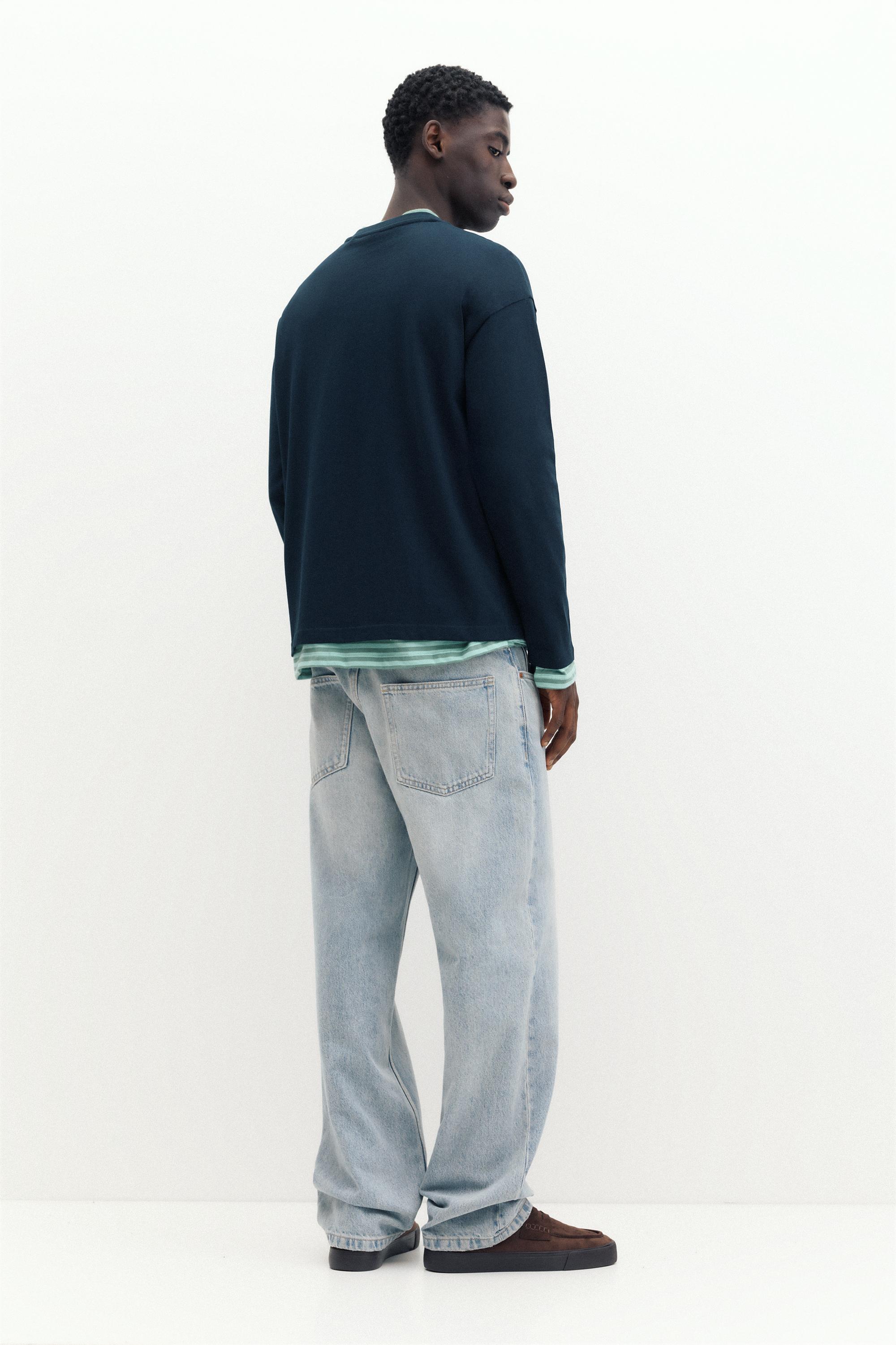 Heavy weight relaxed fit T-shirt — Navy