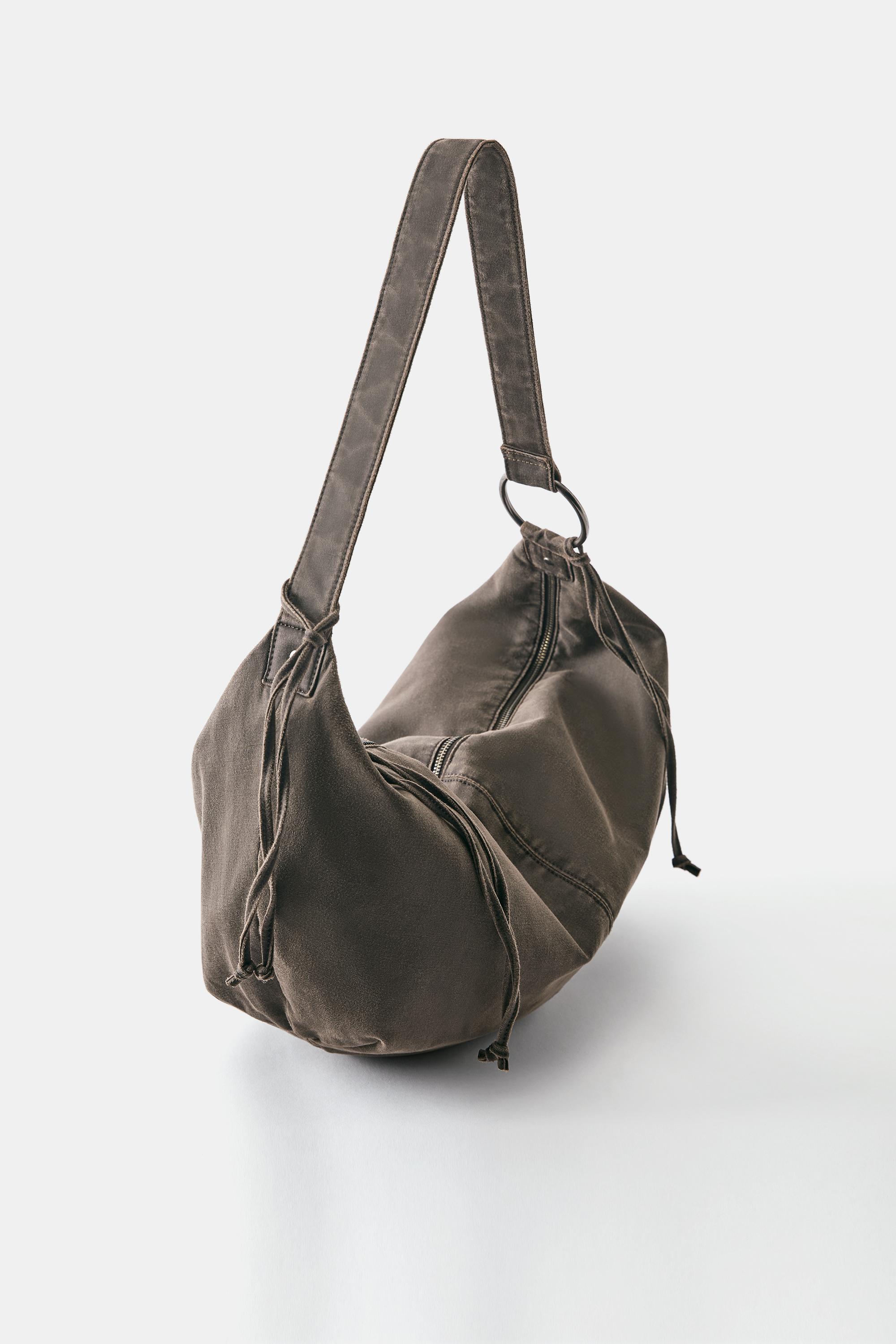 Crossbody bag with straps — Brown