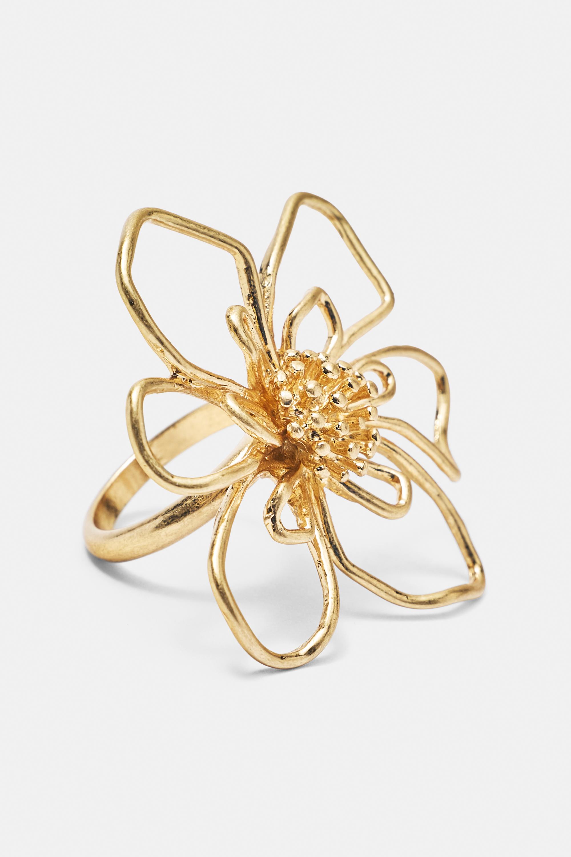 Flower ring — Gold