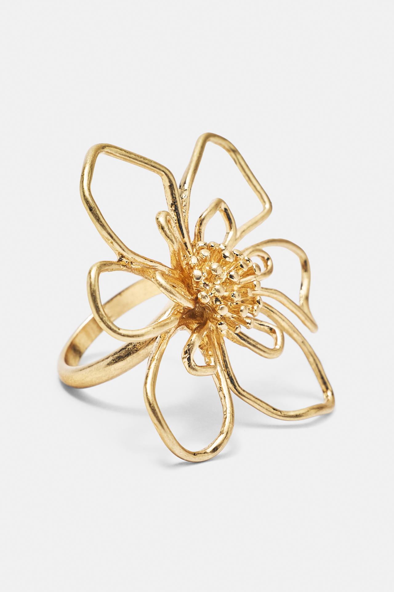 Flower ring — Gold