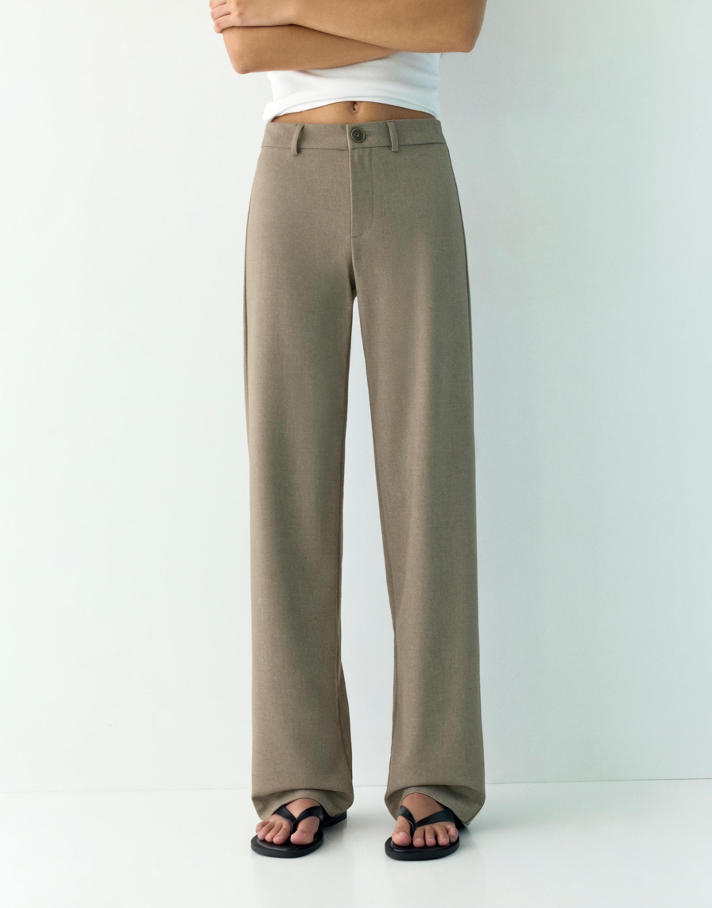 Uzun bol paça kumaş pantolon - Görsel 26