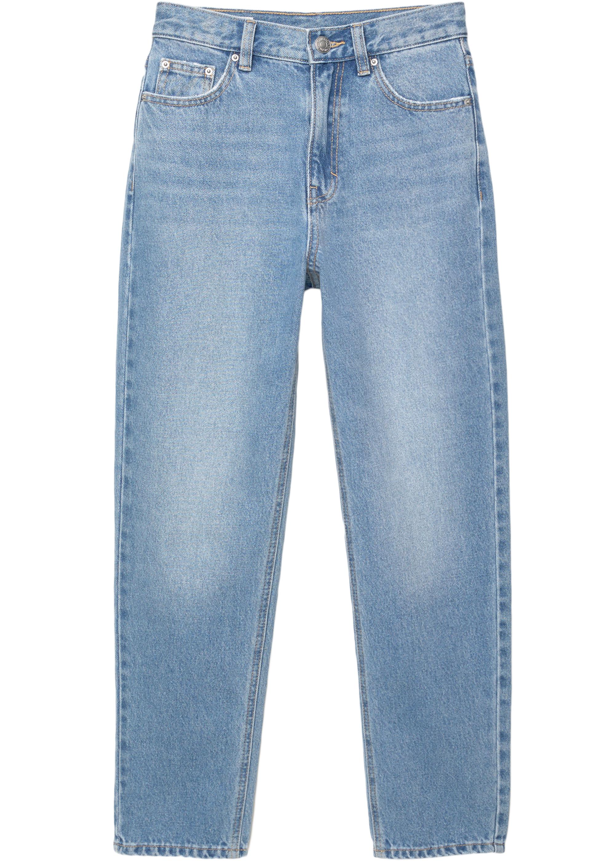 High-waist mom jeans — Medium blue