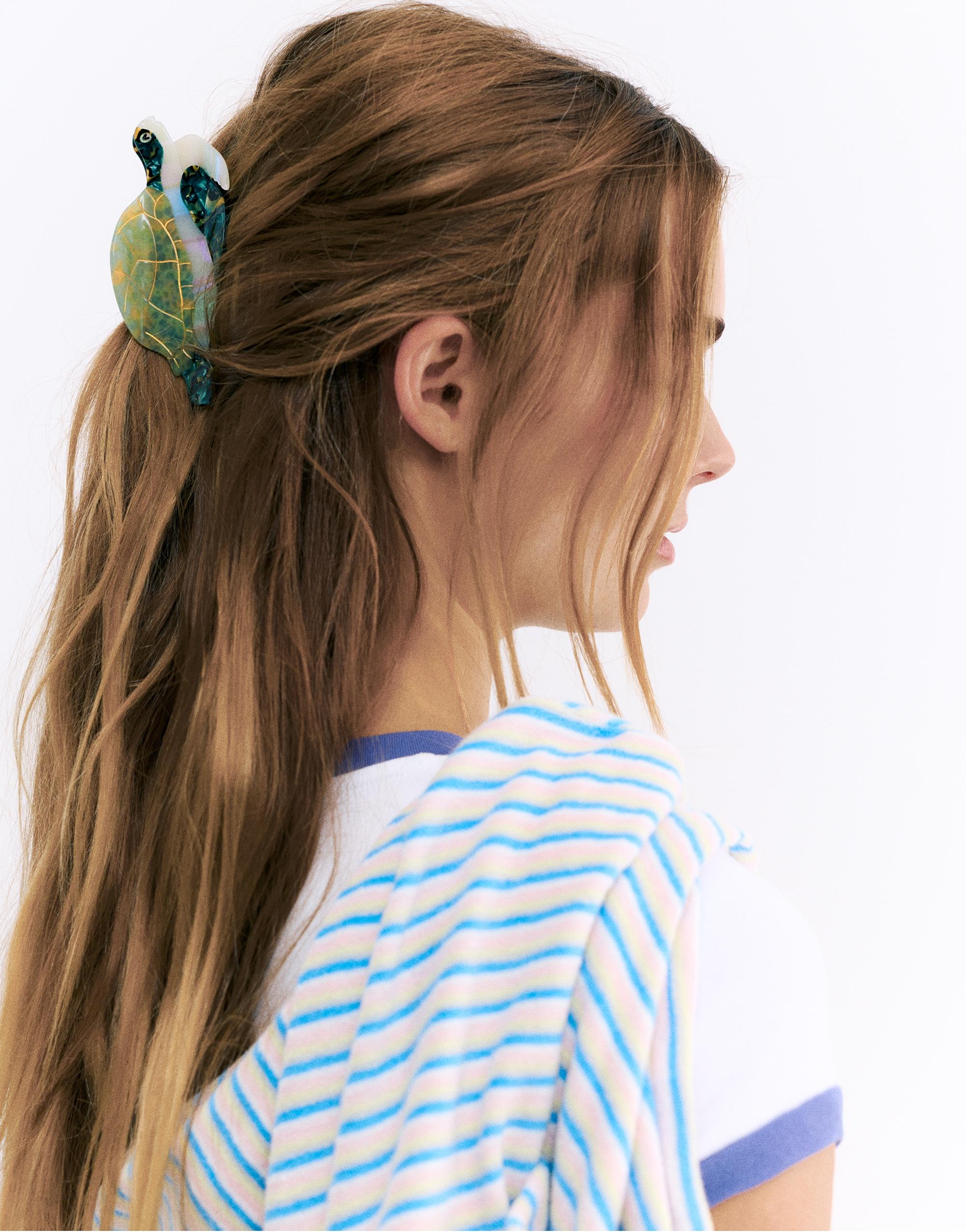 Pleasures x STWD tortoiseshell hair clip — Green