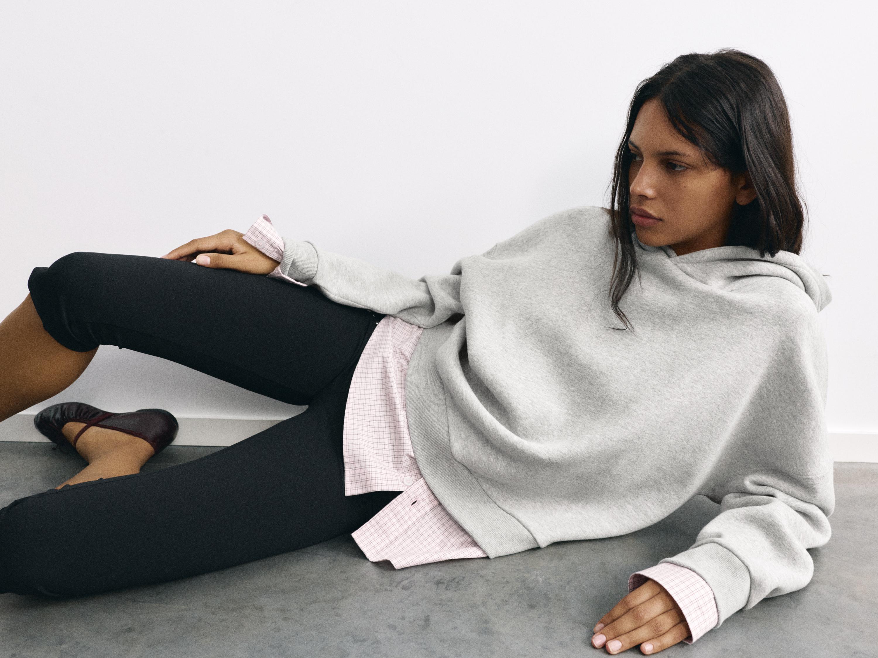 Combined hoodie — Grey marl