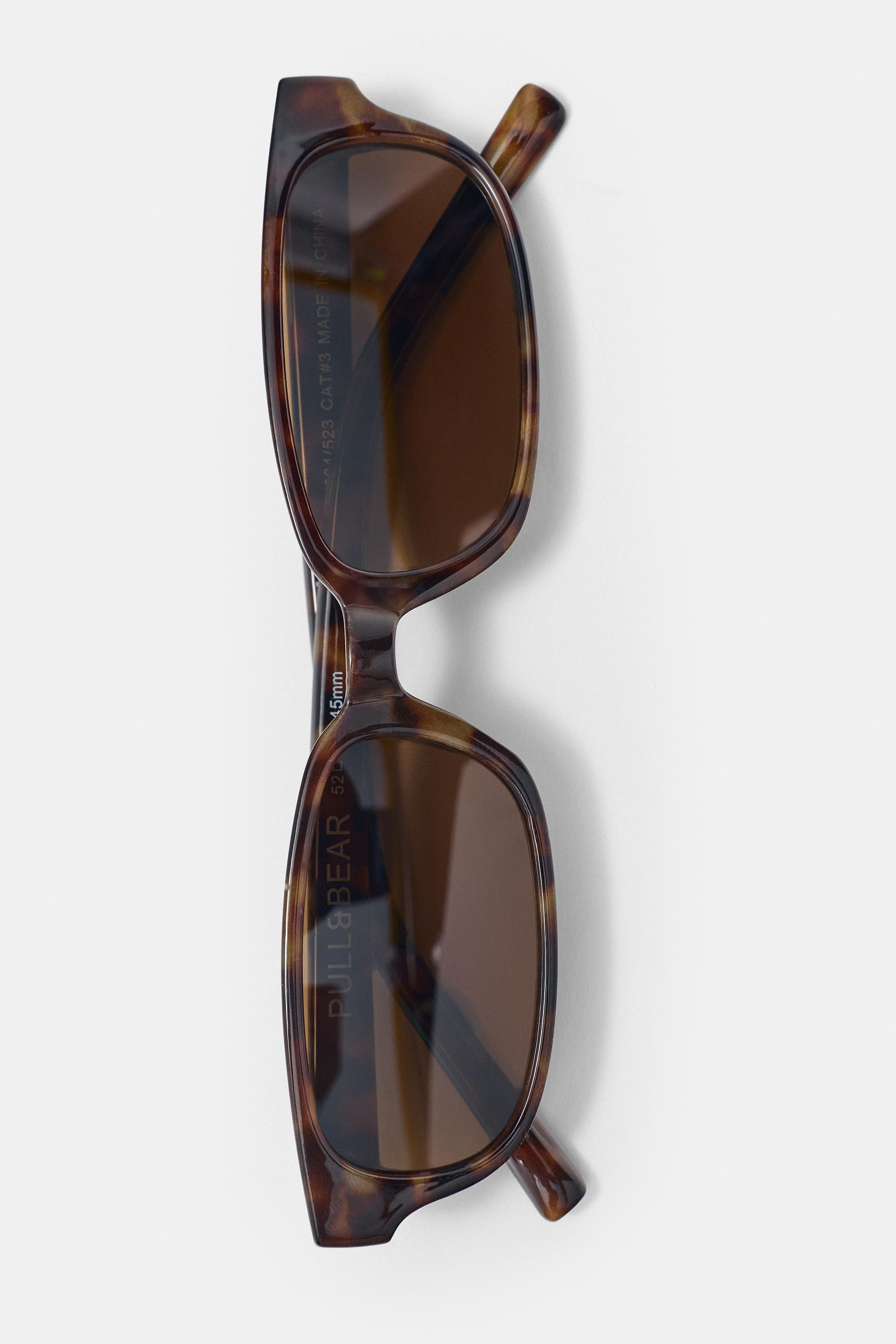 Rectangular sunglasses — Khaki marl