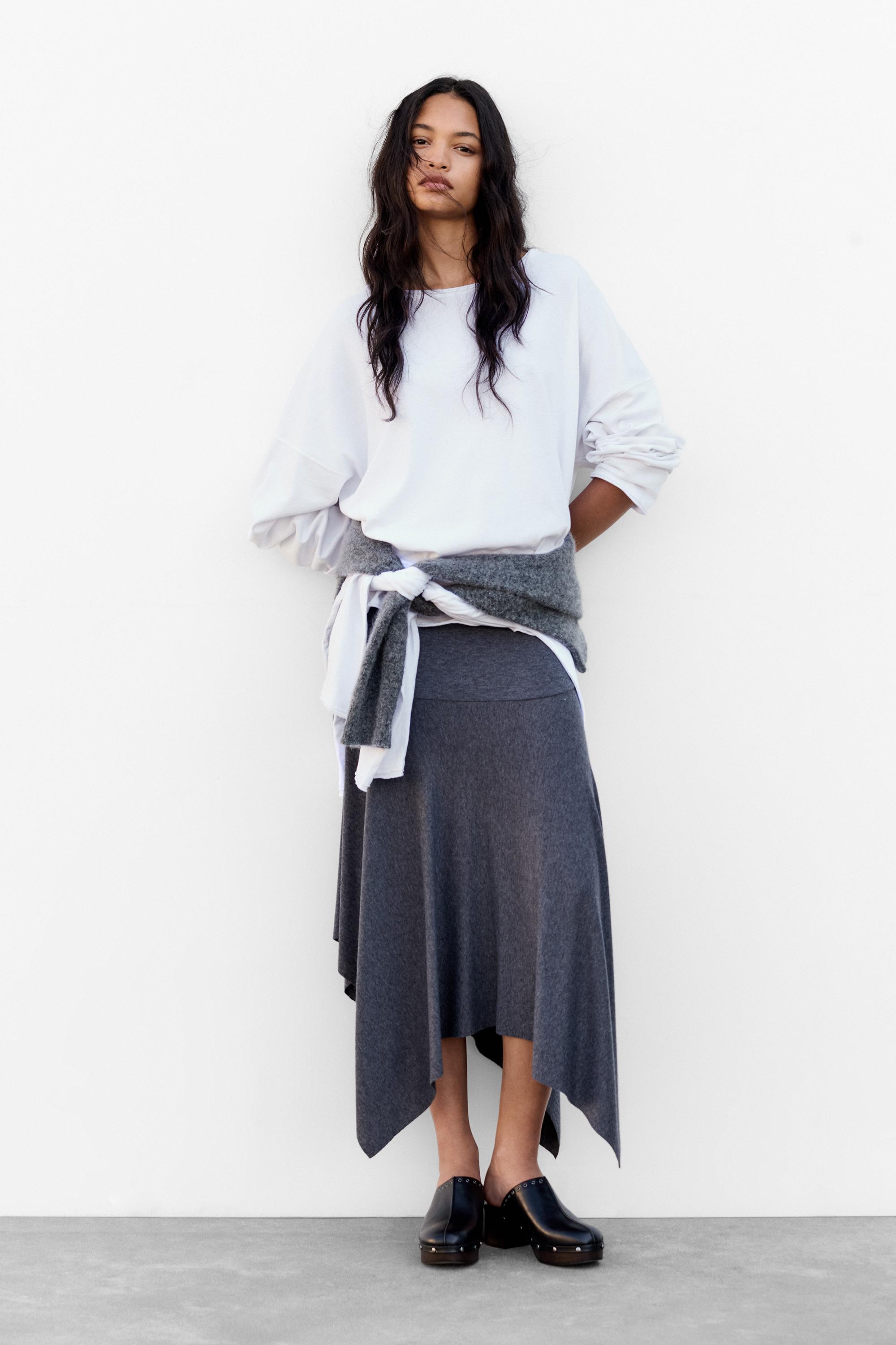 Uzun kollu oversize t-shirt - Görsel 25