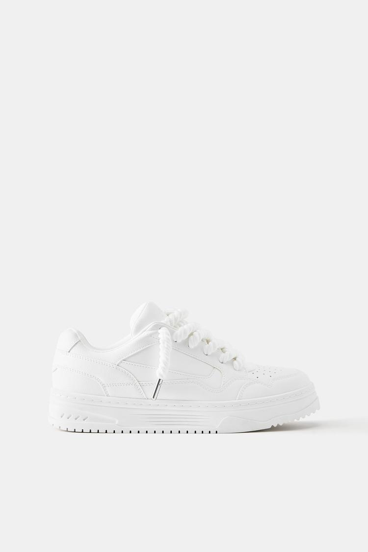 STWD lace-up trainers — White