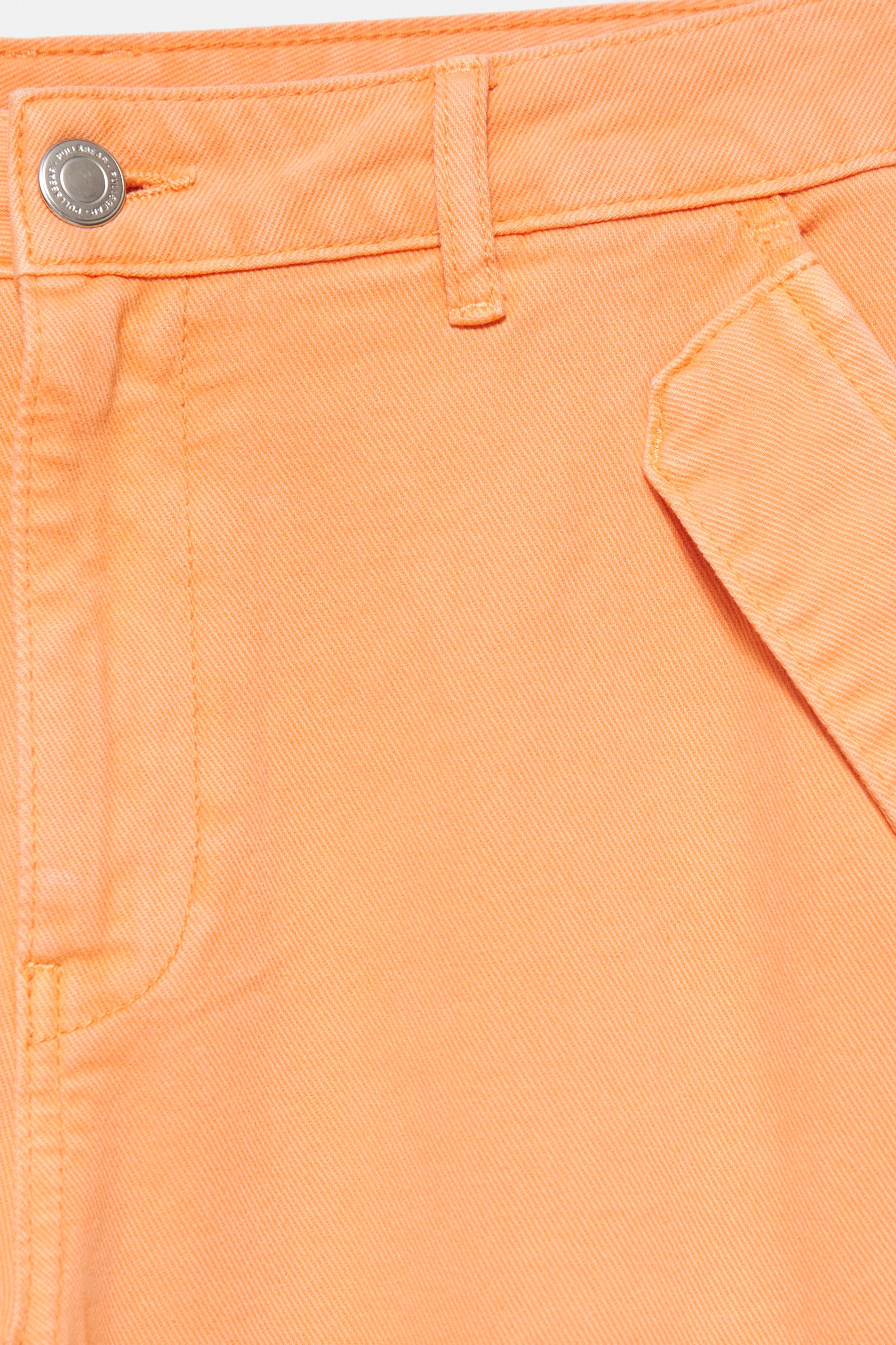 Balloon fit cargo trousers — Orange