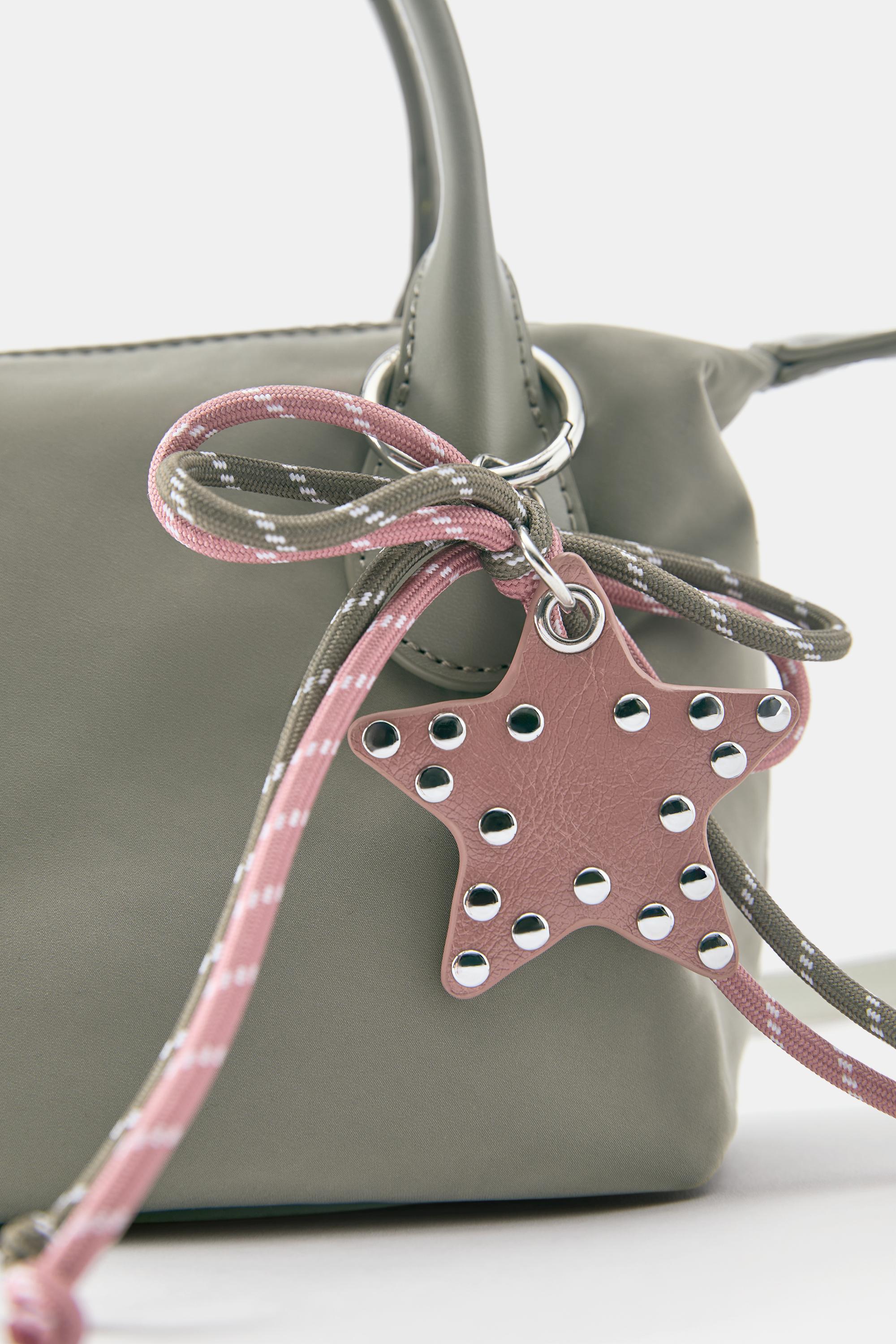 Embellished nylon crossbody bag — Mint green
