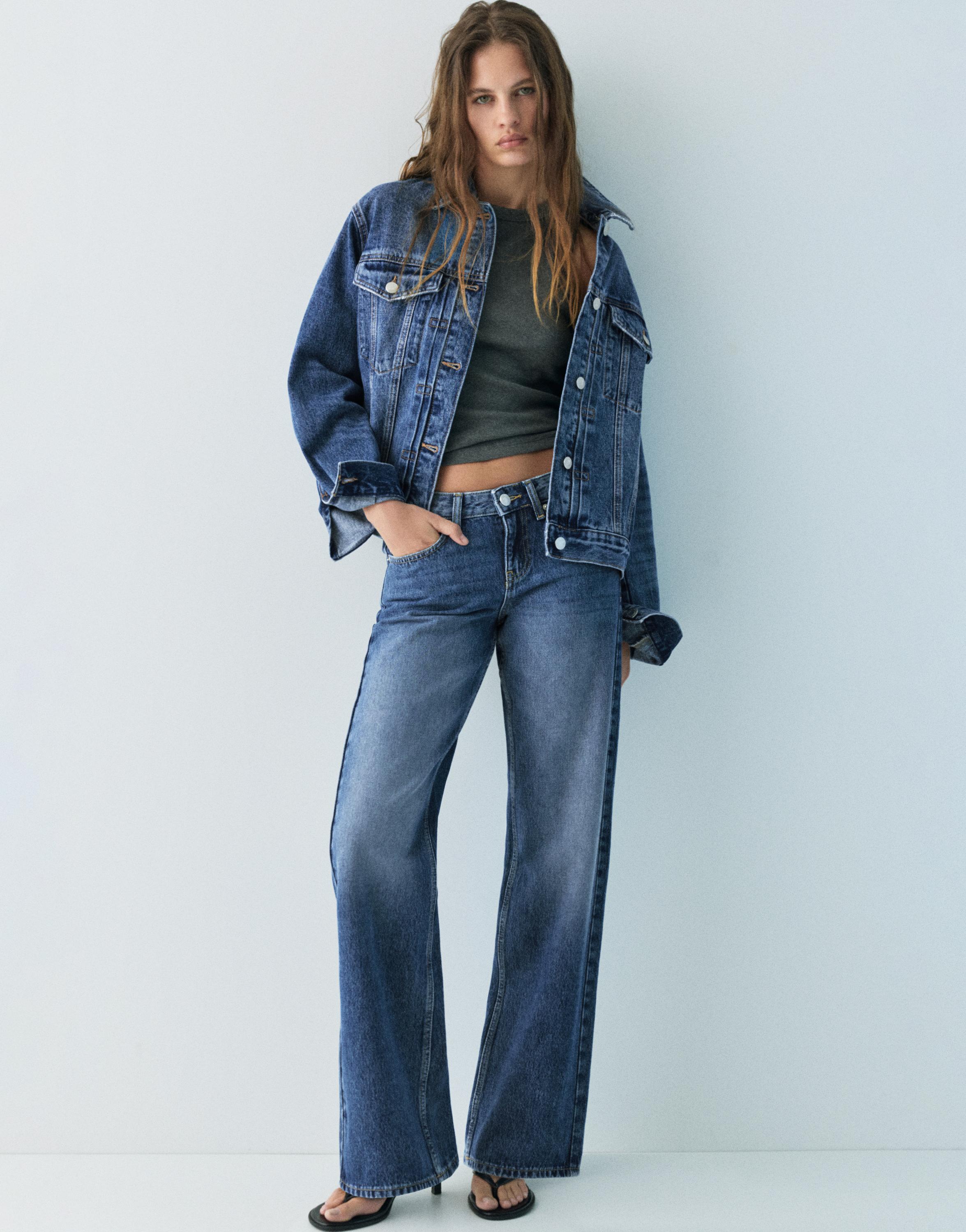 Yıldız detaylı straight fit jean - Görsel 43