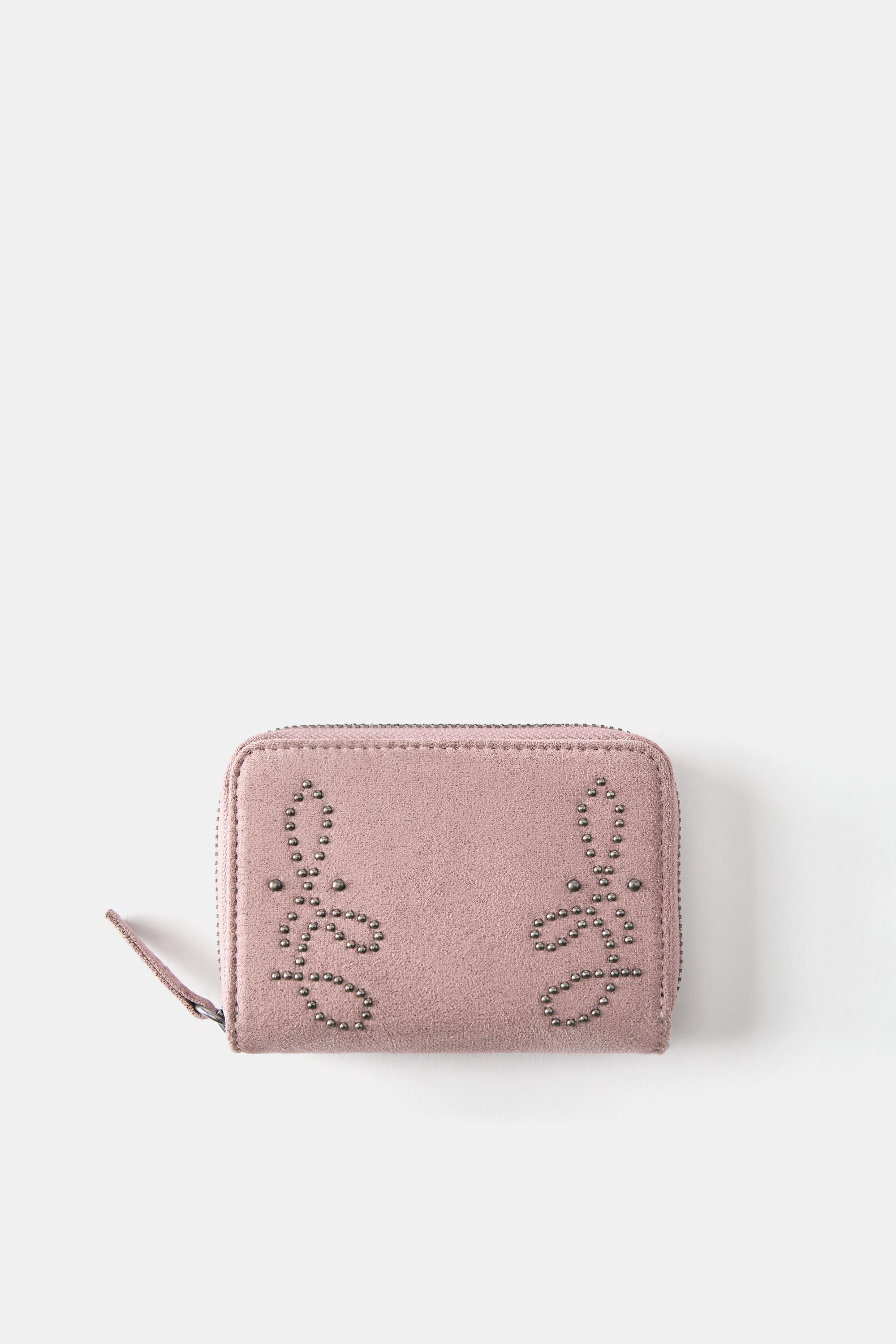 Studded wallet — Pink