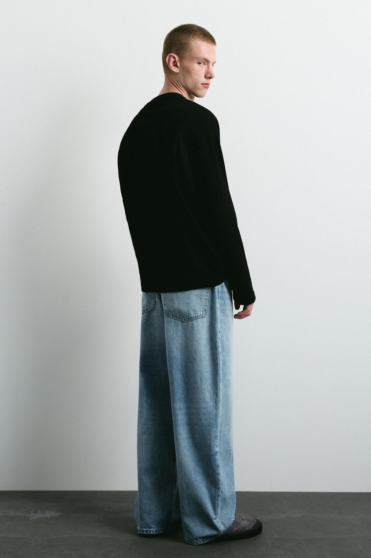 Baggy relaxed fit jeans — Pale indigo