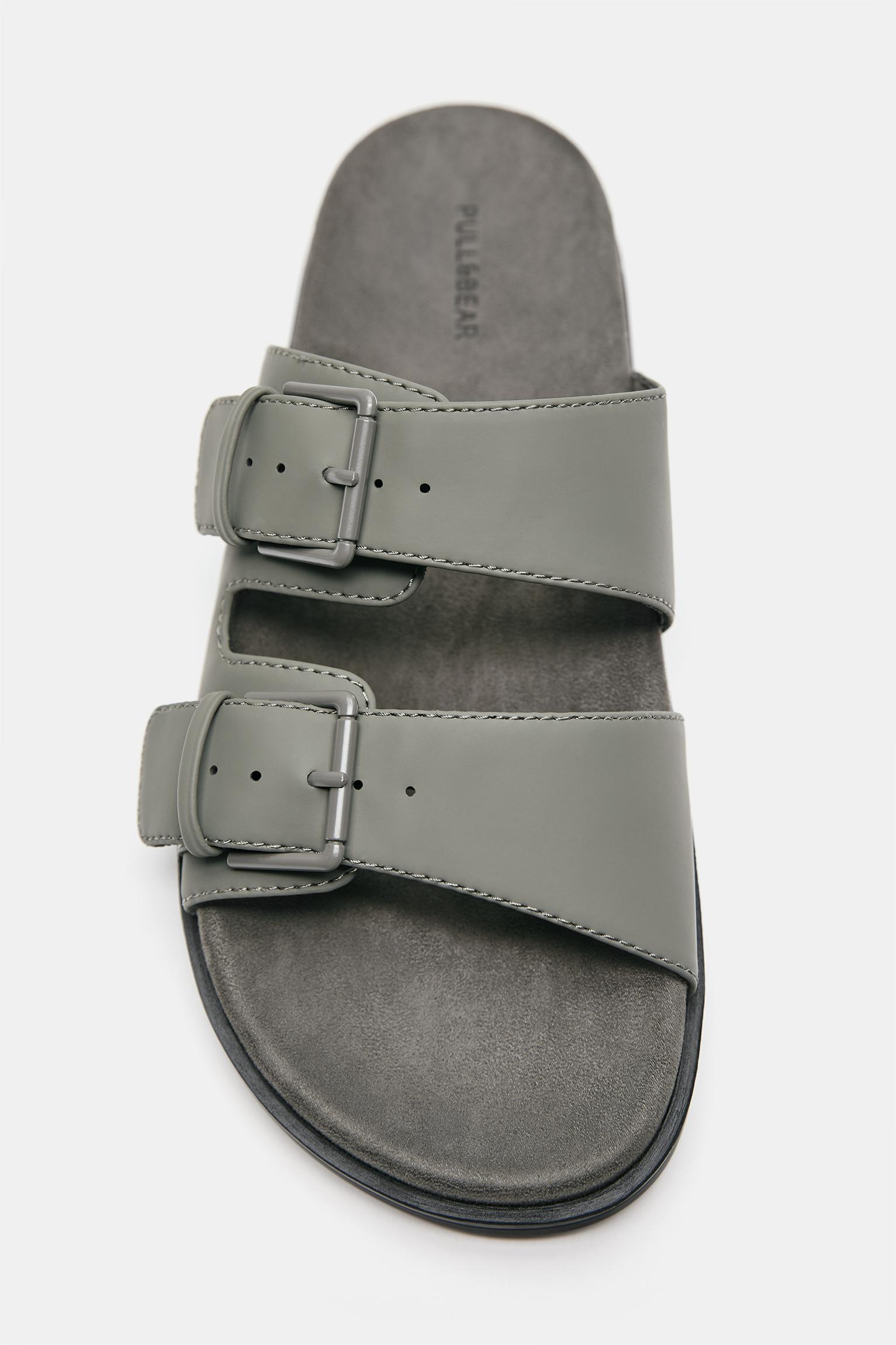 Buckled sandals — Green