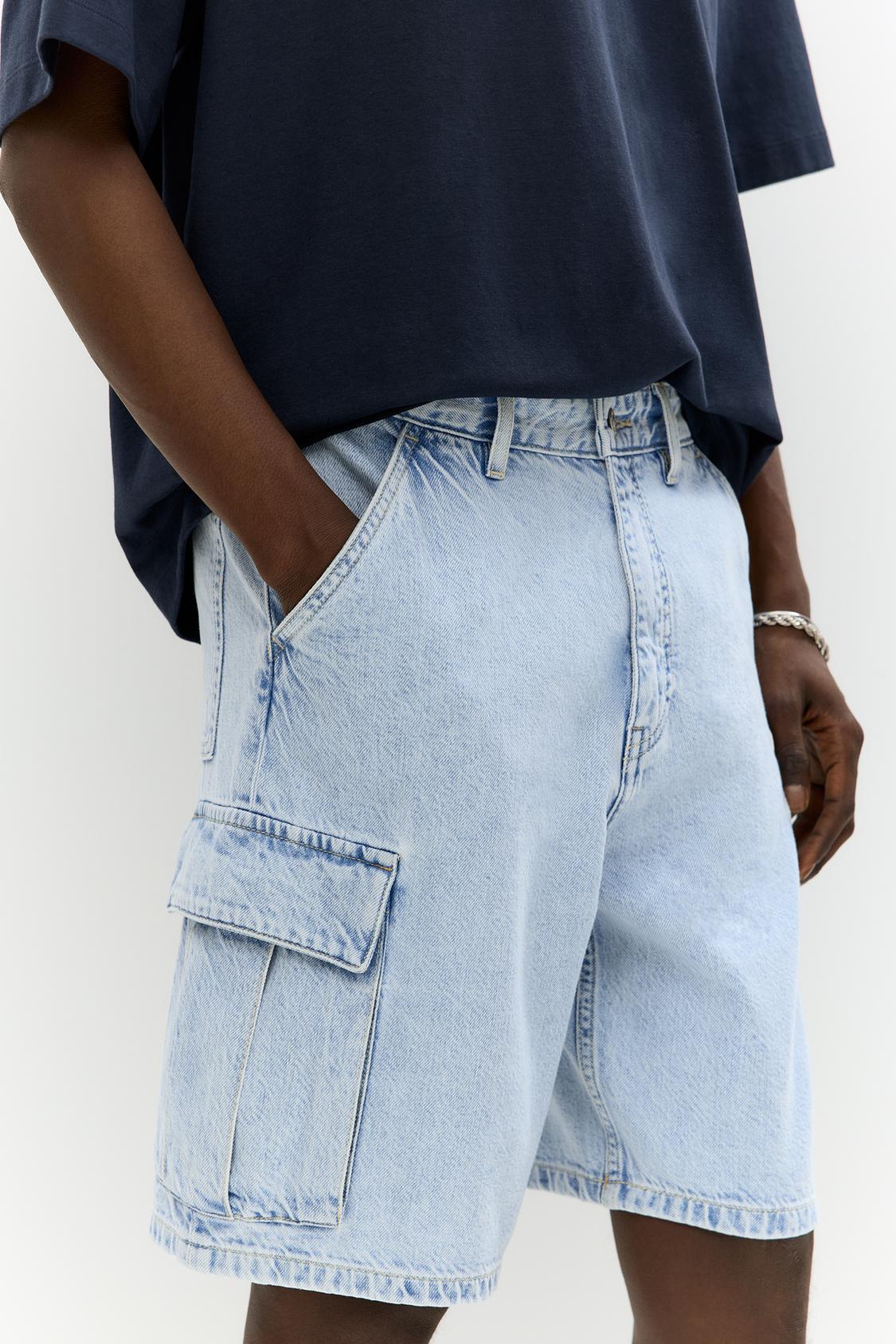 Shorts Pantalones Vaqueros Cortos Hombre Pull And Bear Ripped