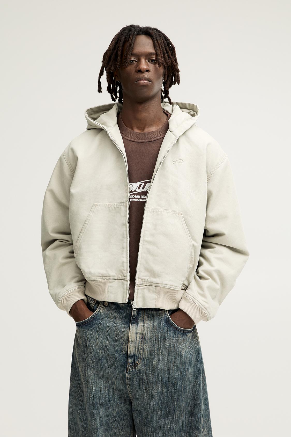 Capuche Blouson Pull And Bear Homme Doudoune Veste Legere Pull And