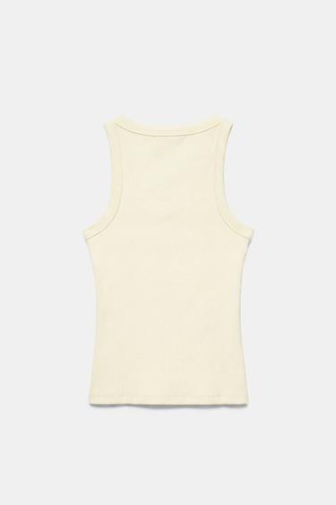 Basic tank top — Pale yellow 6