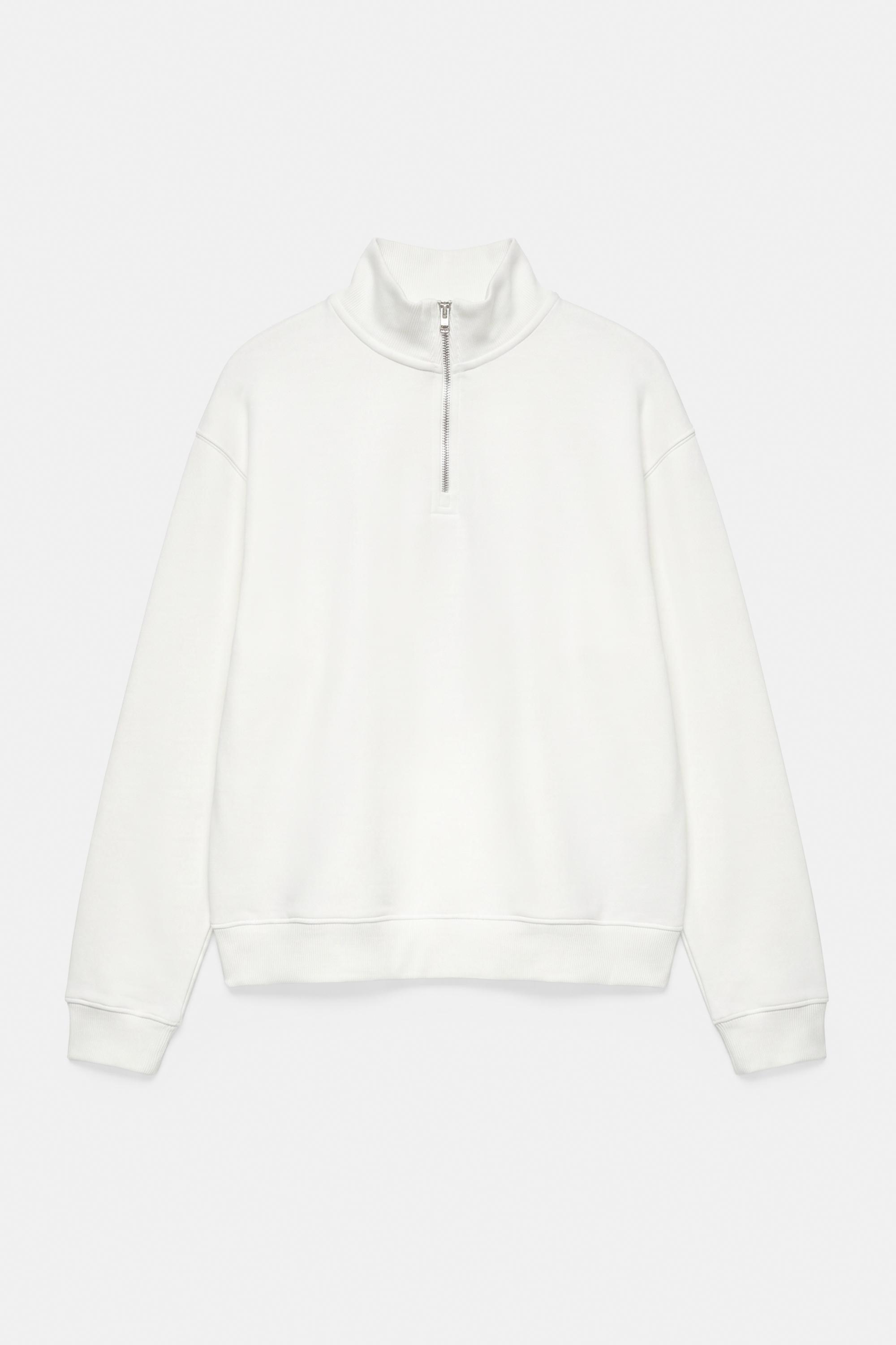Quarter-zip sweatshirt — Off white