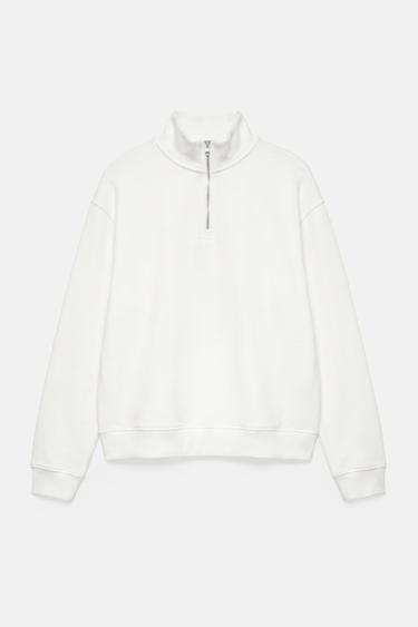 Quarter-zip sweatshirt — Off white 5