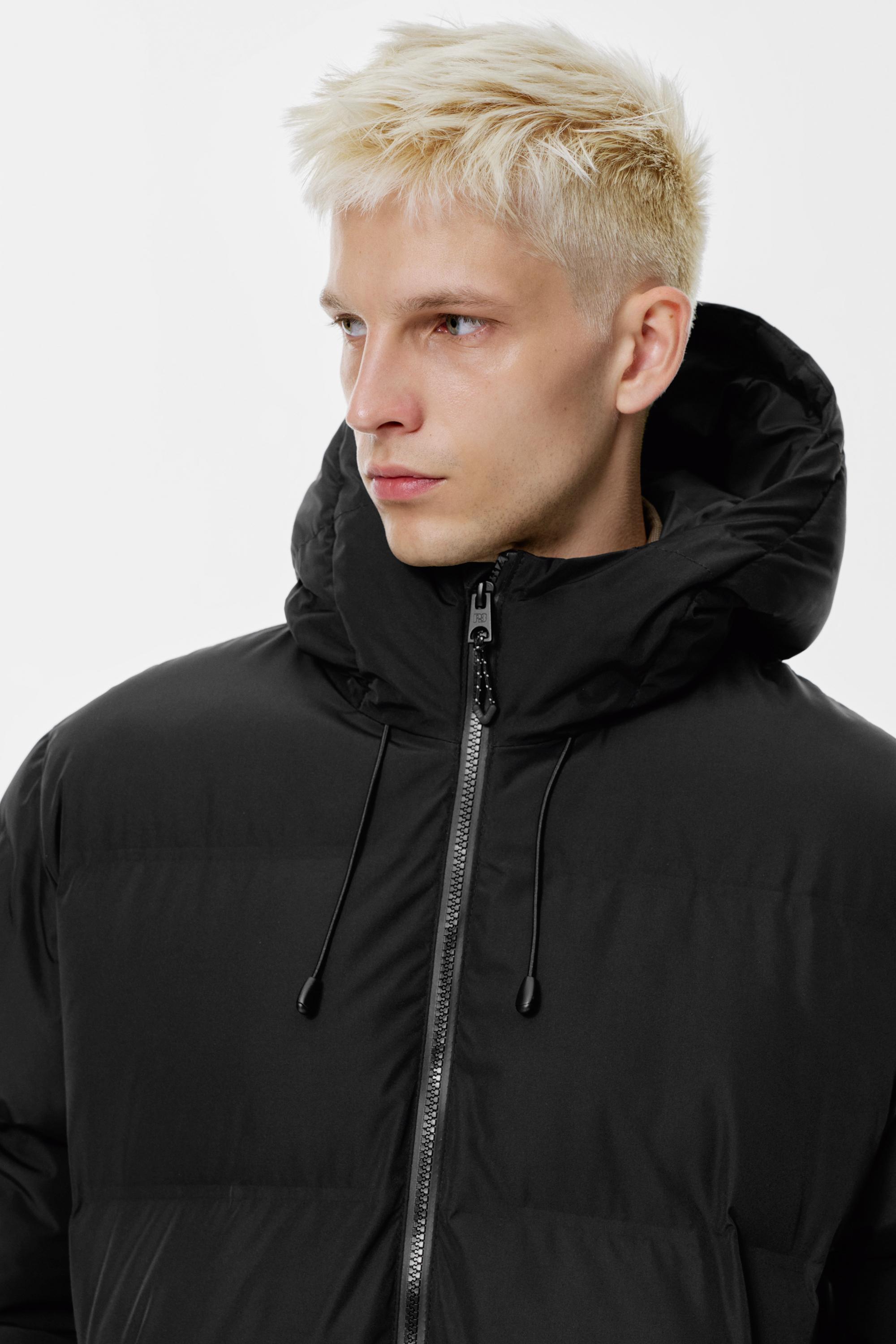 Kapüşonlu, ısıyla mühürlenmiş şişme ceket - Görsel 21