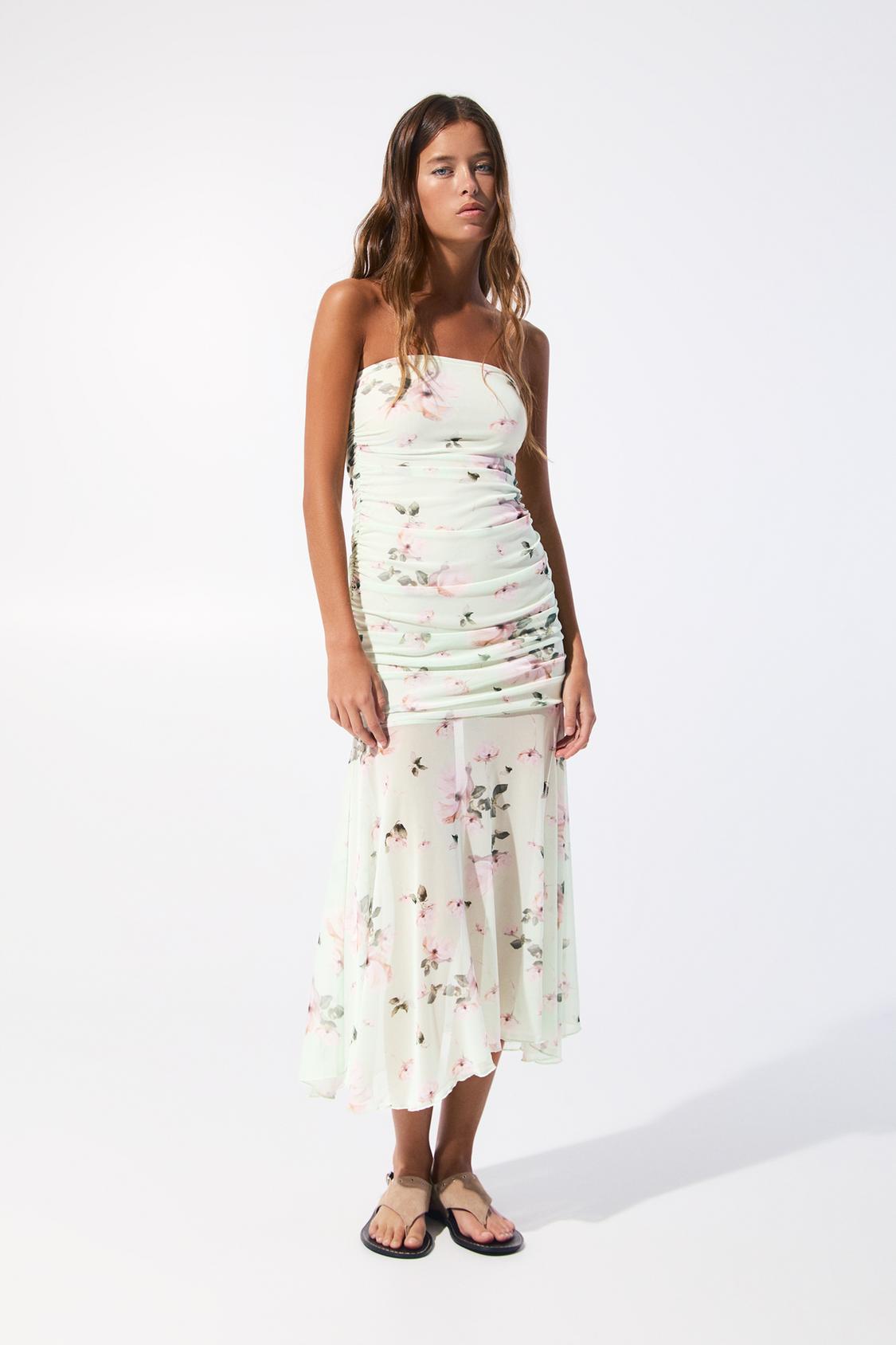 pull and bear crochet dress Pull&Bear | Dresses | Pullbear Crochet Maxi Dress In Beige Size M