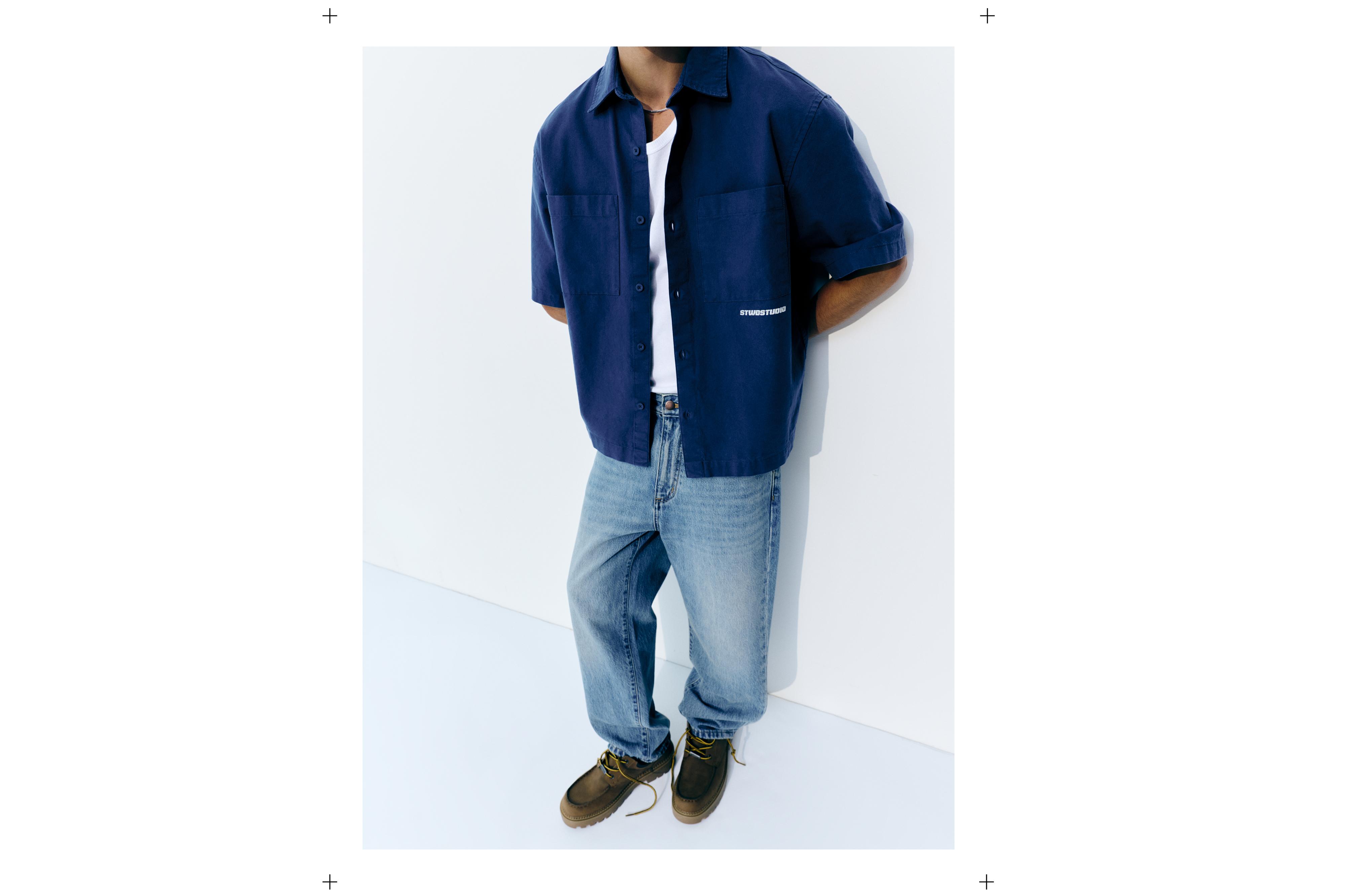 Baggy jeans — Medium blue
