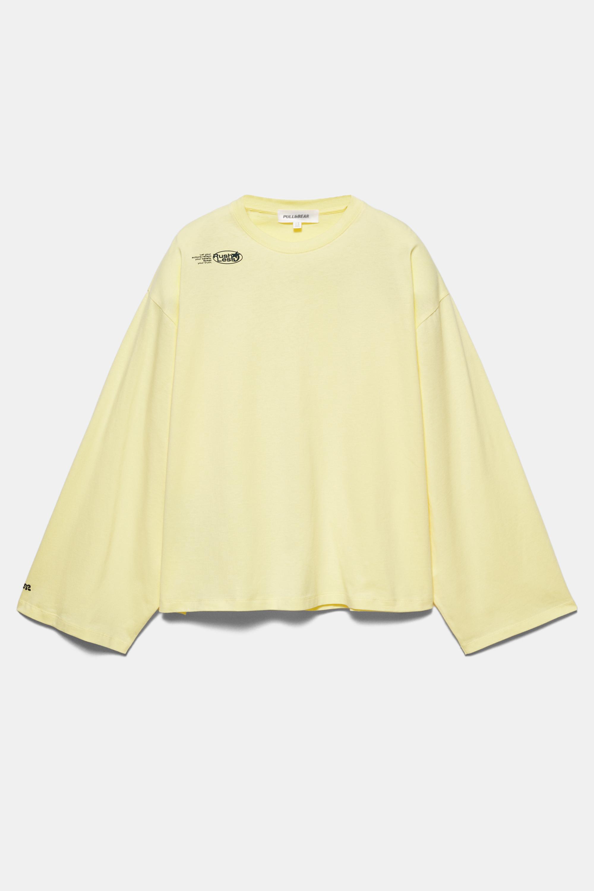 Sarı uzun kollu t-shirt - Görsel 3