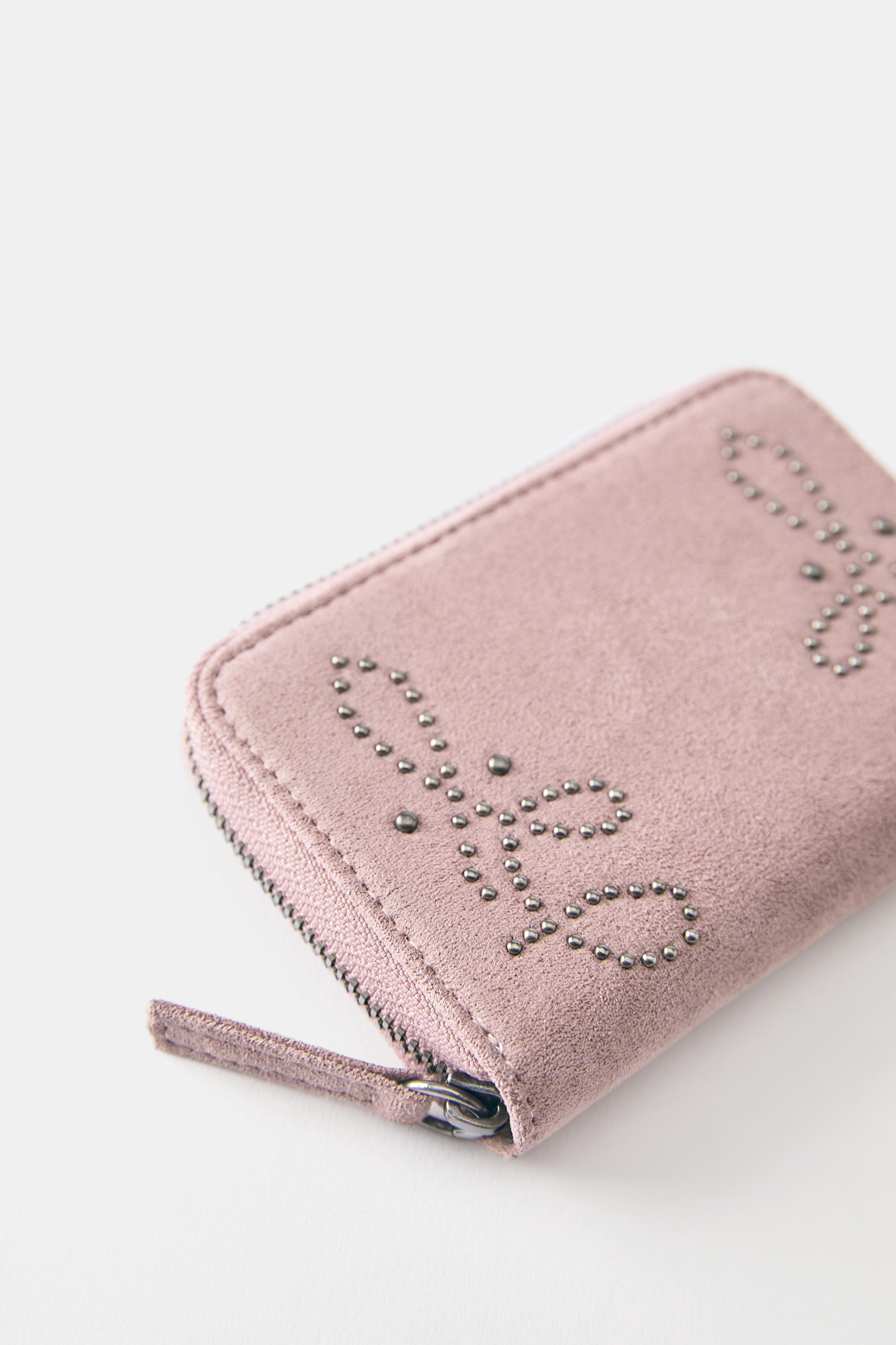 Studded wallet — Pink