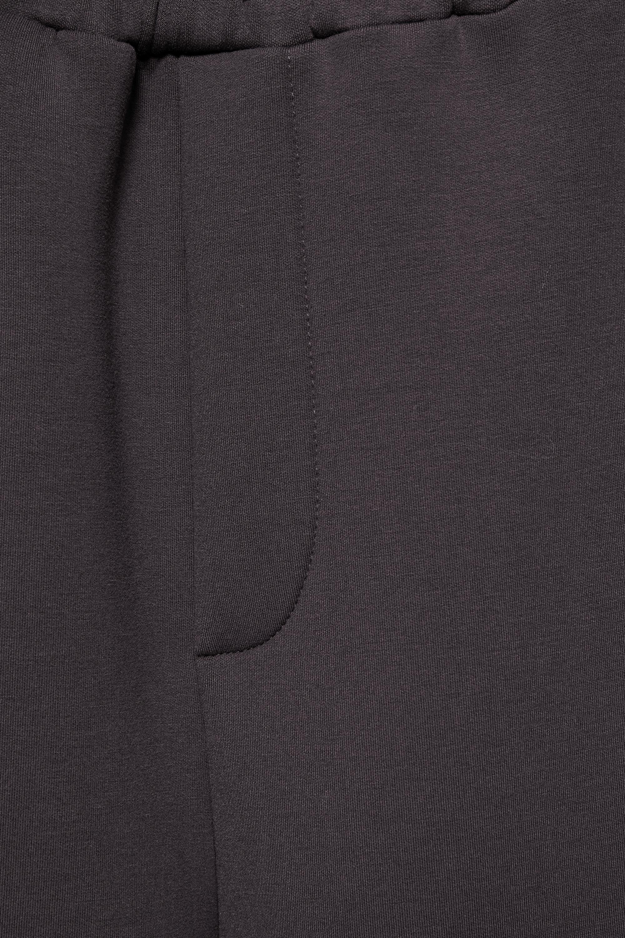 Neoprene-effect baggy trousers — Anthracite grey