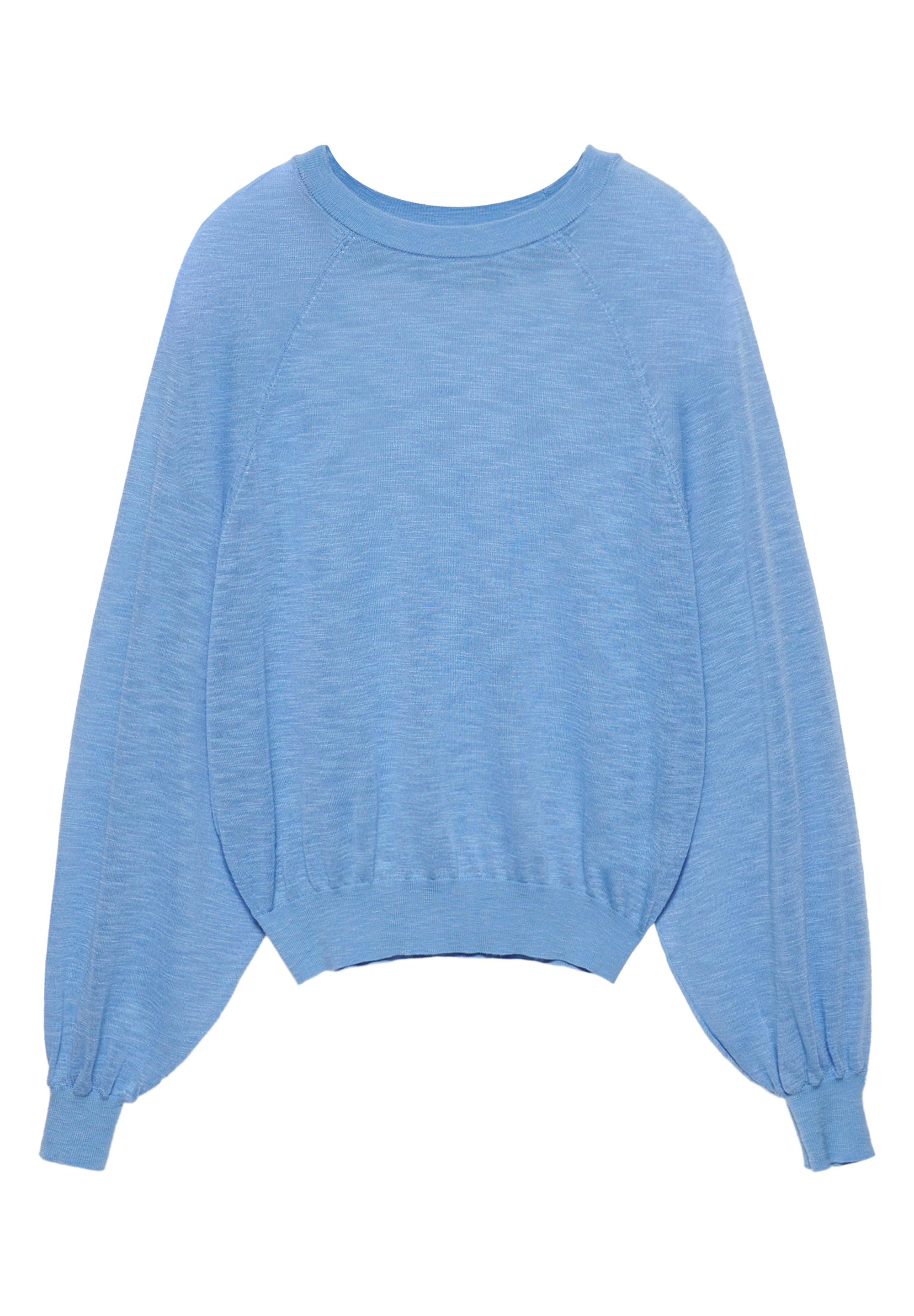 Light knit jumper — Blue