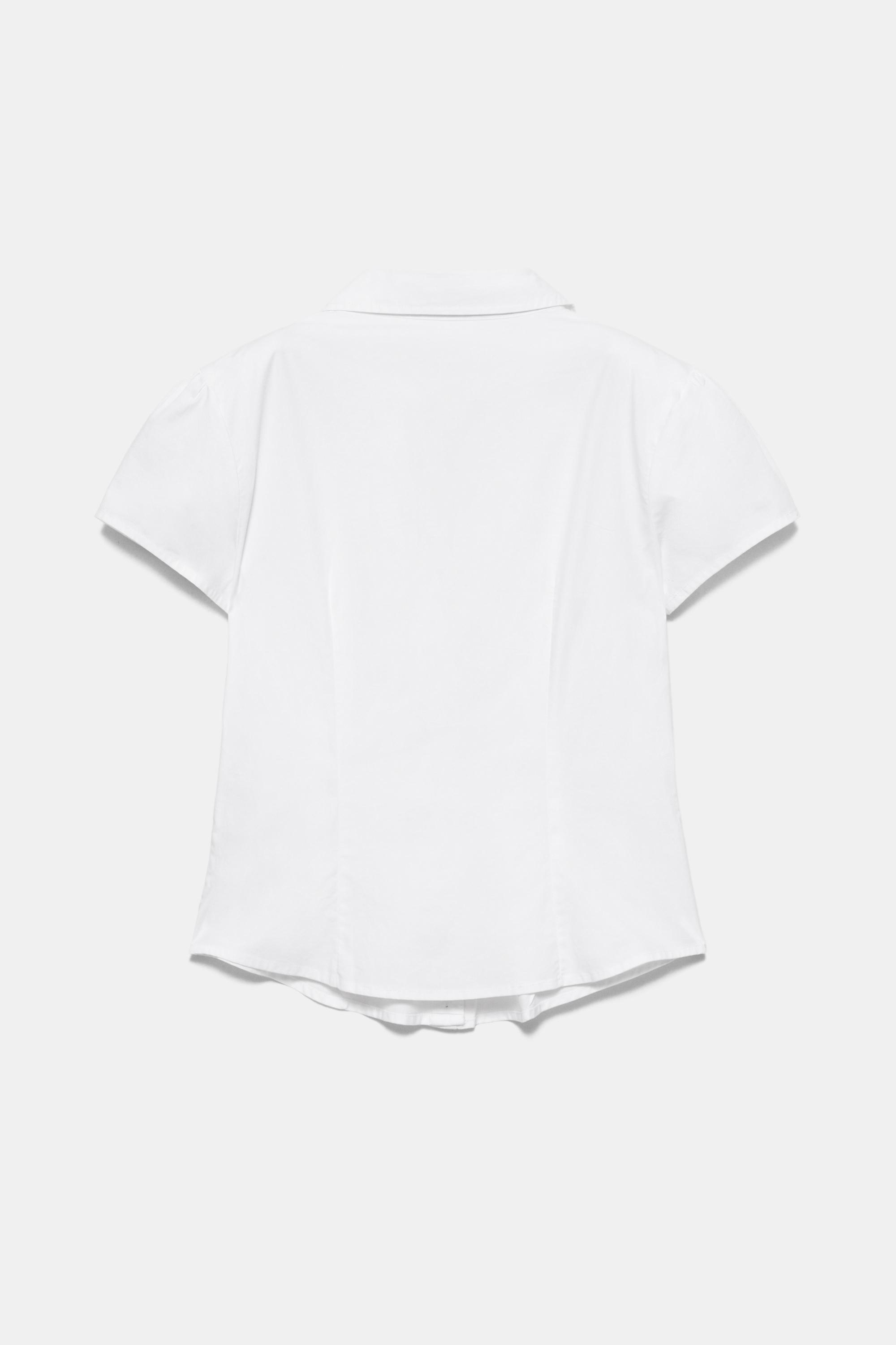 Slim fit short sleeve shirt — White