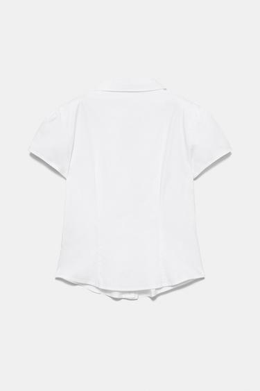 Slim fit short sleeve shirt — White 7
