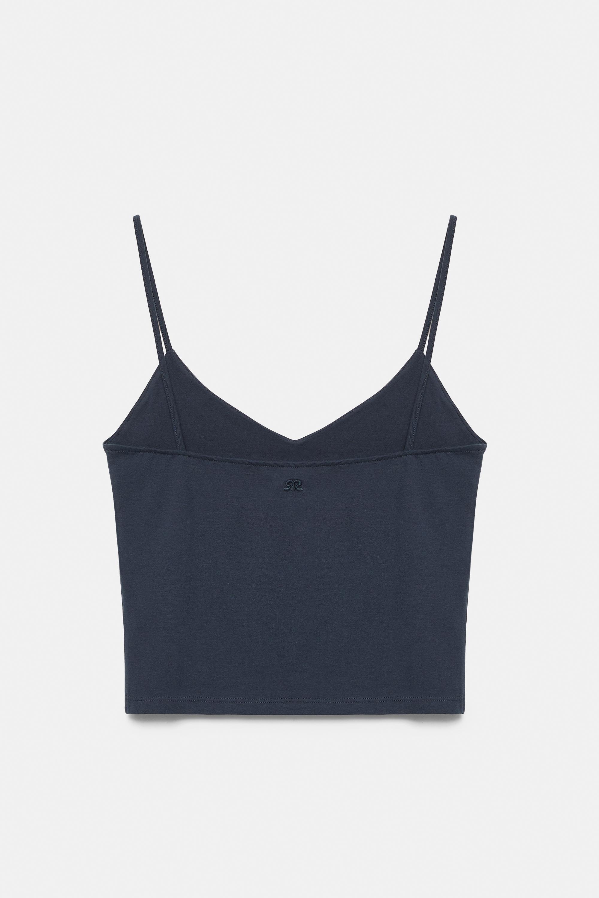 Fine-strap top — Navy