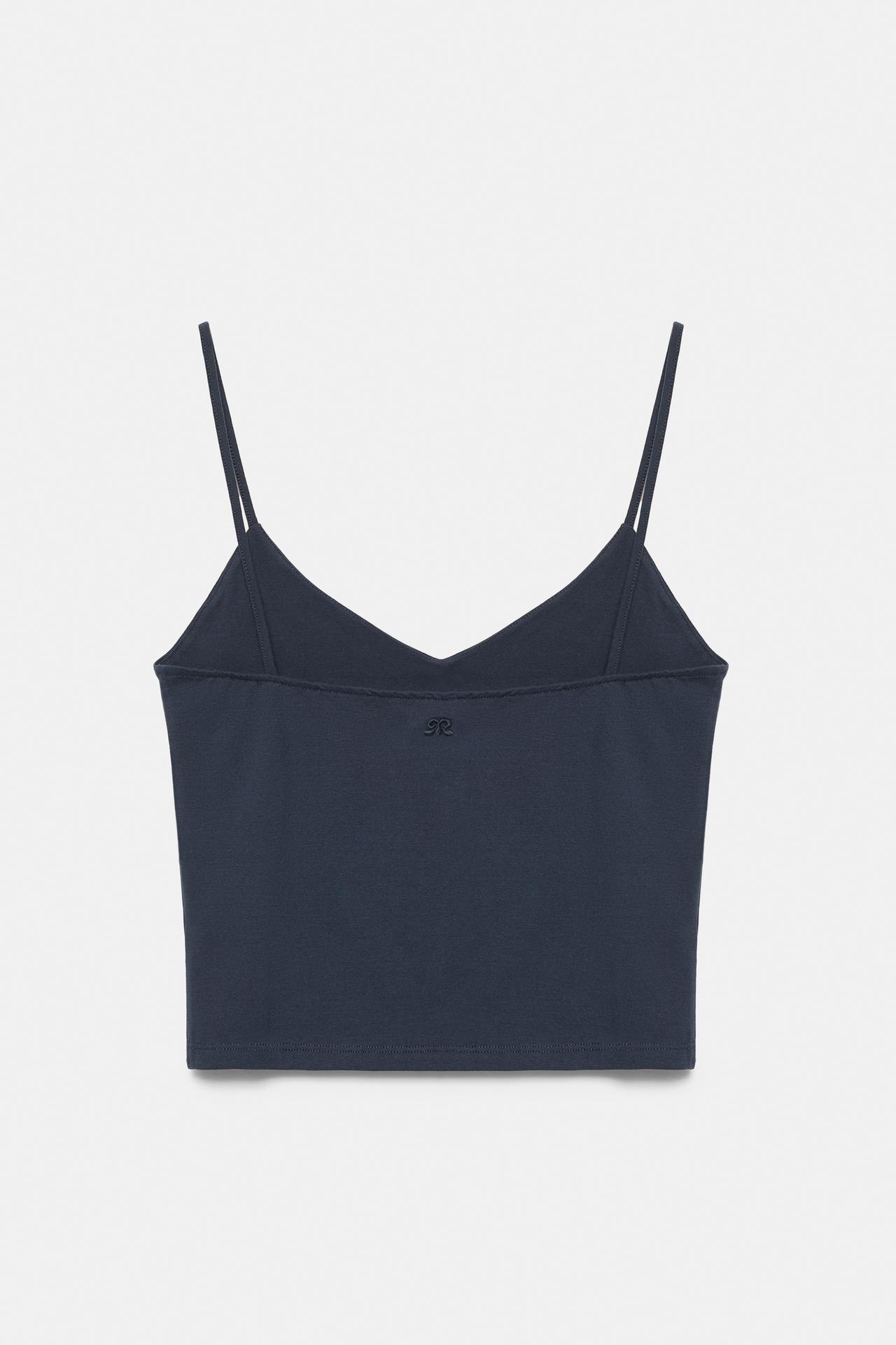 Fine-strap top — Navy