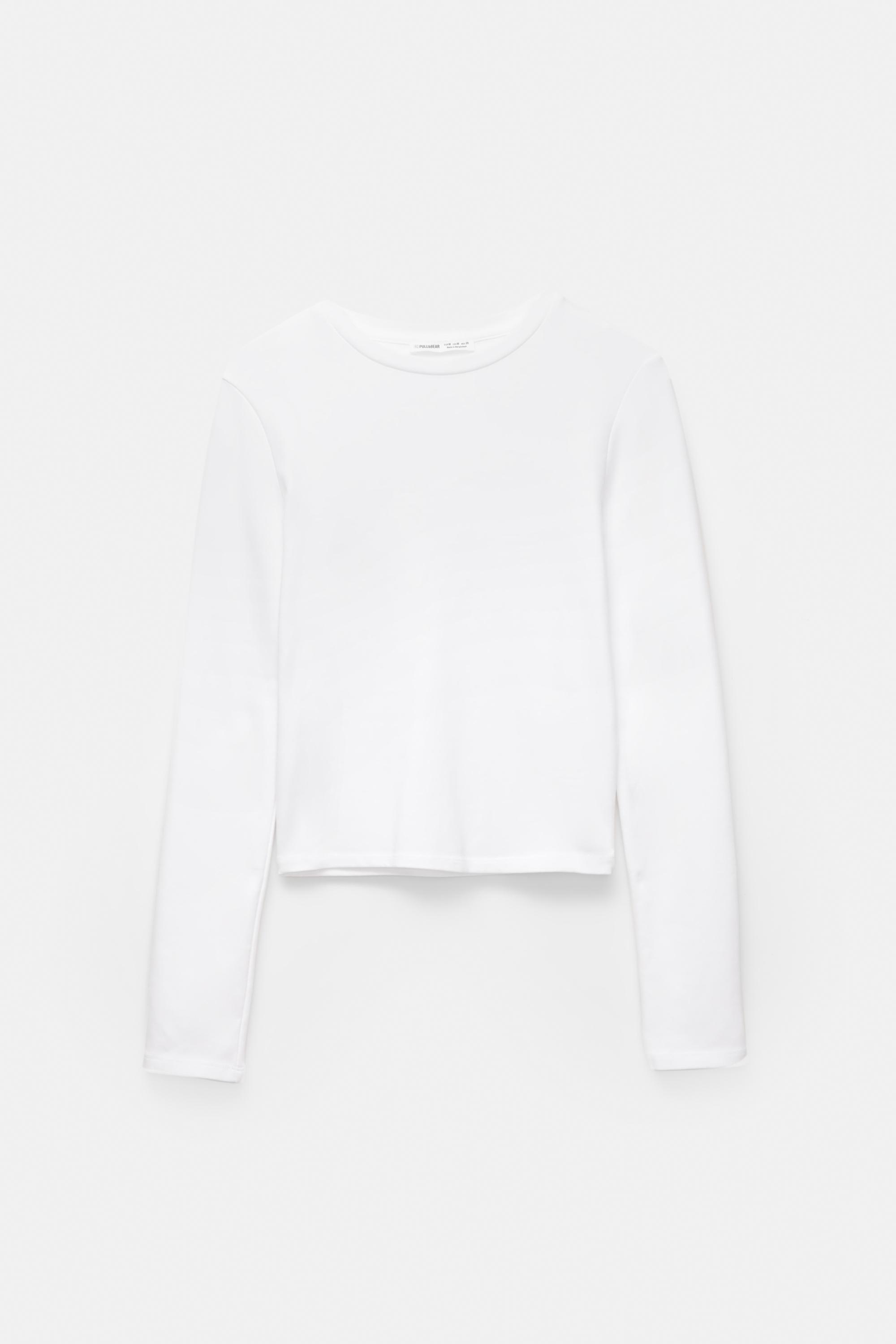 Vücuda oturan uzun kollu t-shirt - Görsel 63