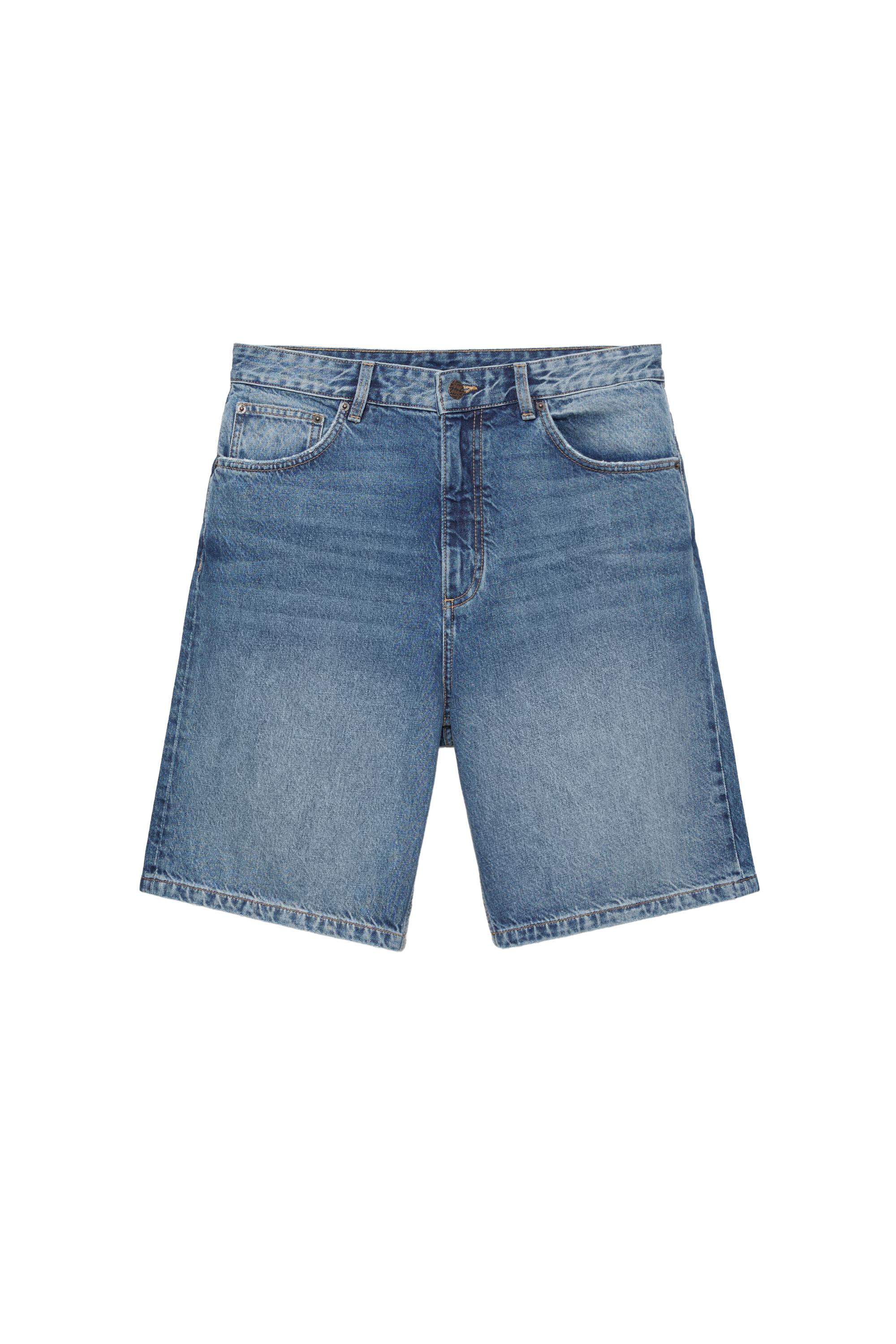 Baggy denim bermuda - Görsel 44