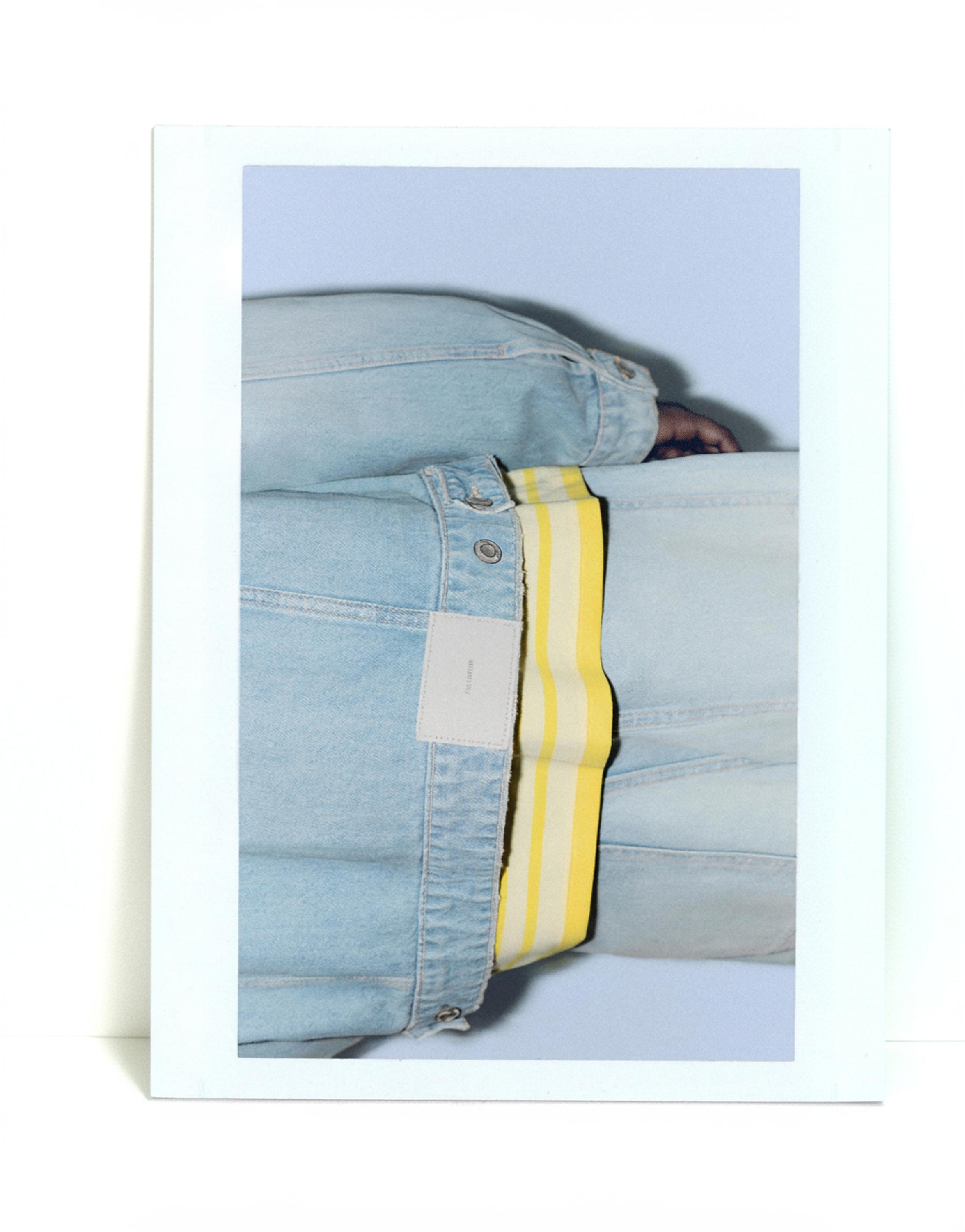 Seamed barrel jeans — Pale indigo